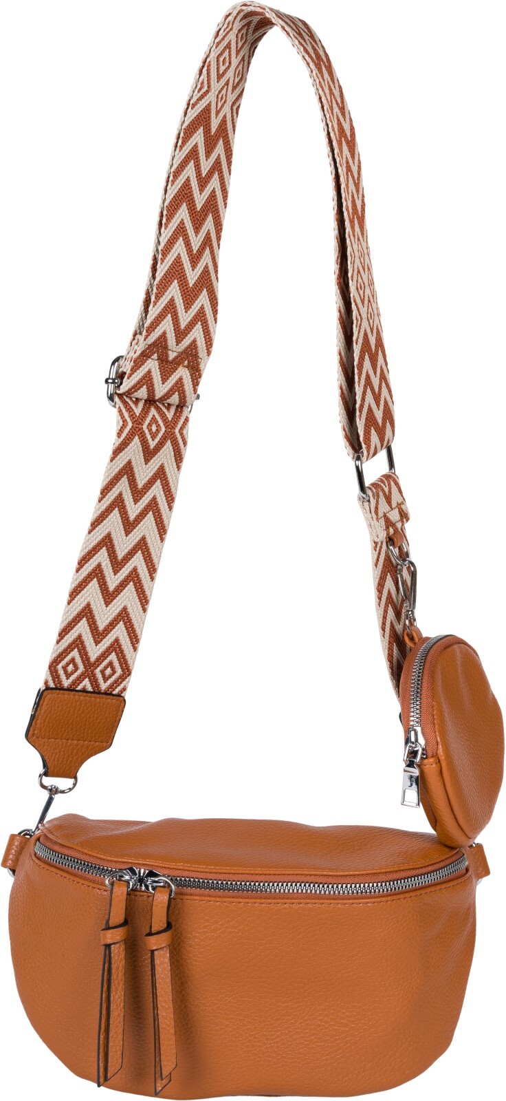 styleBREAKER Umhängetasche "2-Teiliges Set Halbmond Crossbody Bag"