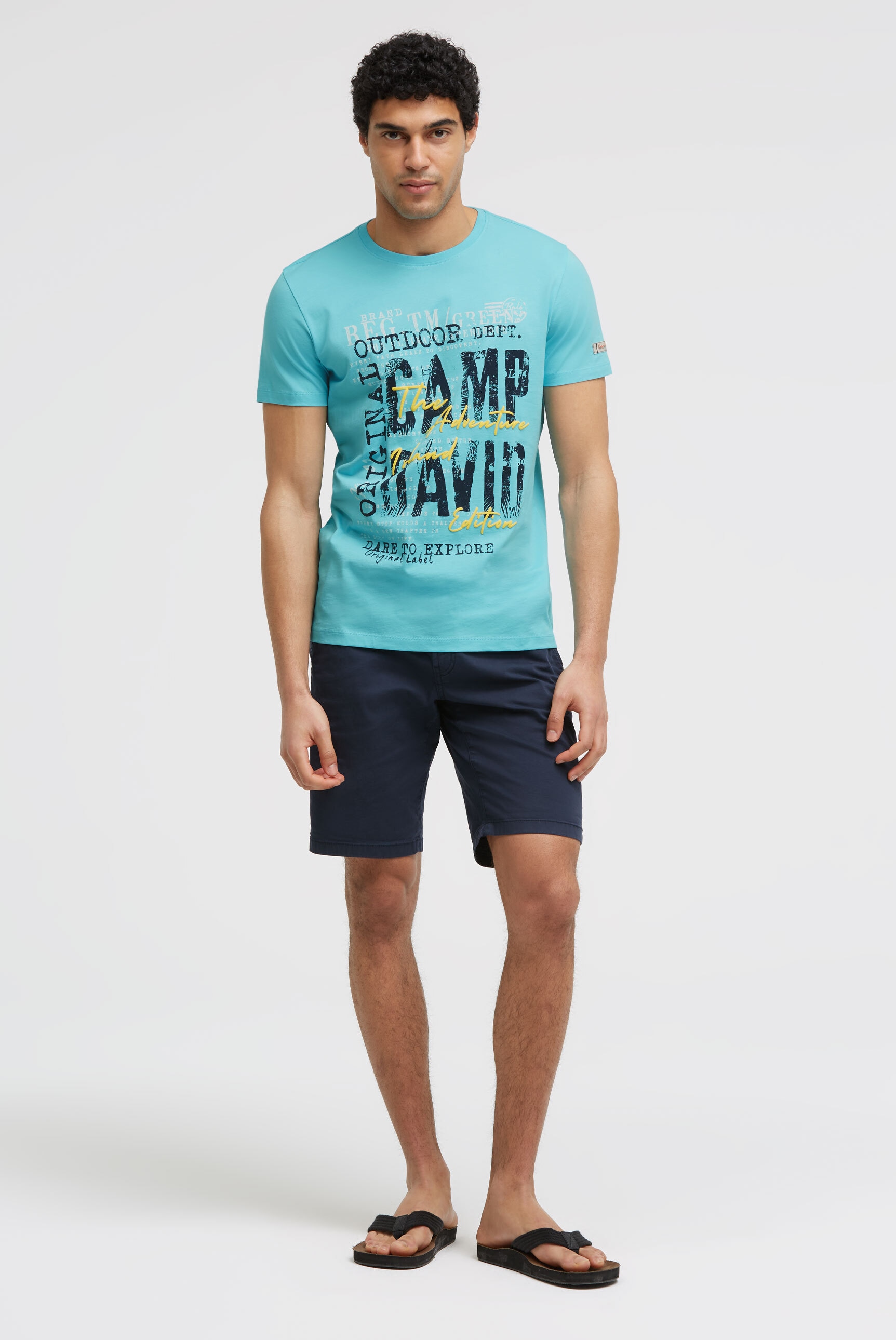 CAMP DAVID Rundhalsshirt mit Necktape