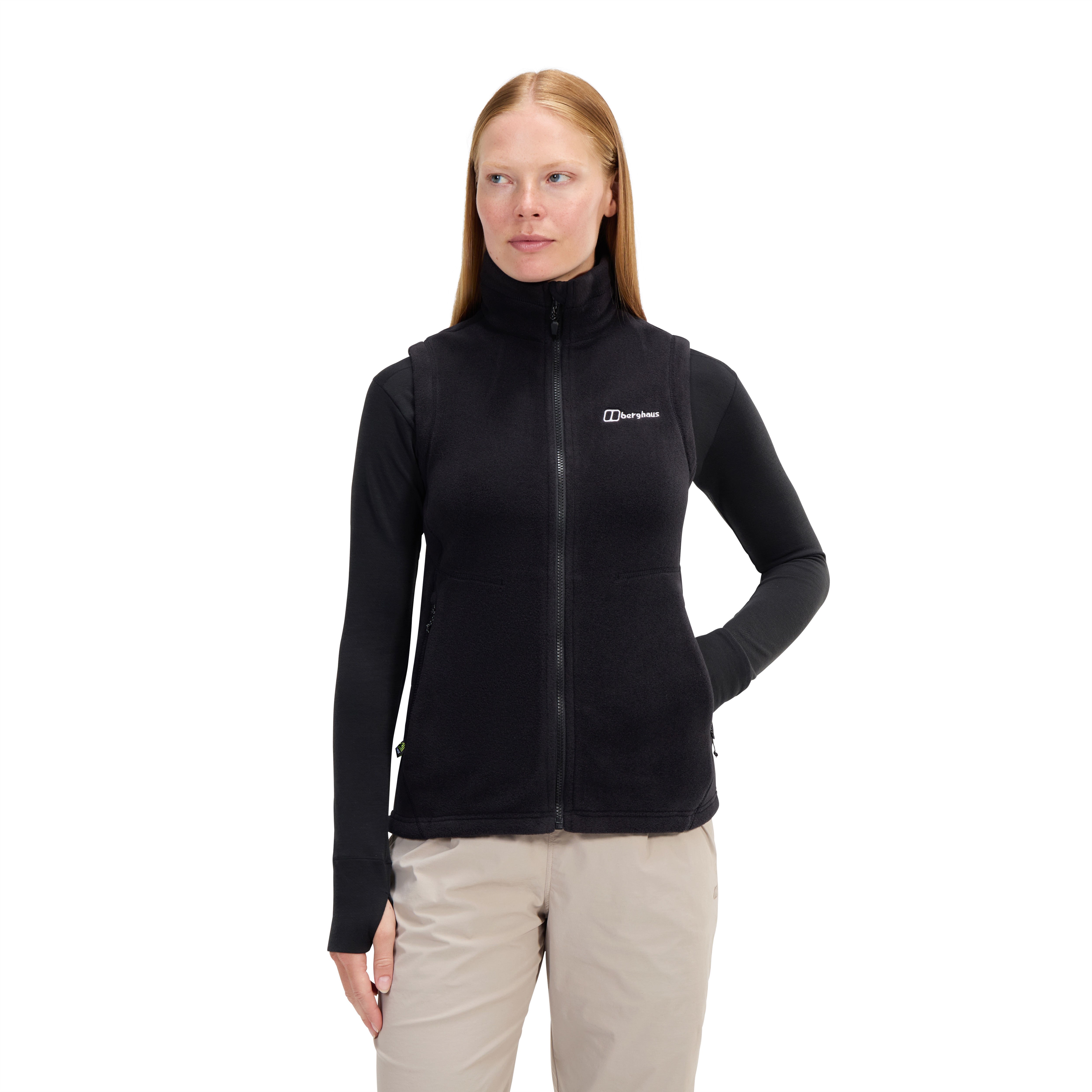 Berghaus Fleeceweste "PRISM PT IA FL VEST AF" mit InterActive-Reißverschluss, aus Polartec Classic-Fleece