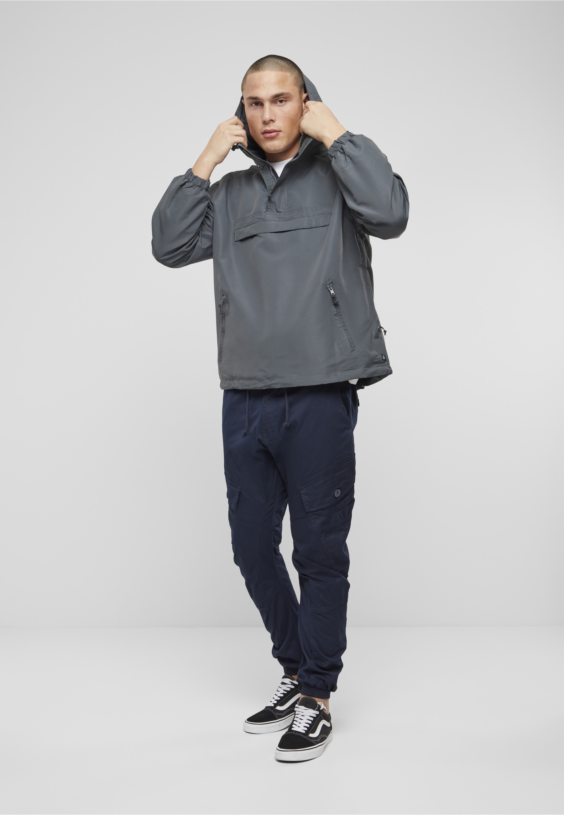 Brandit Allwetterjacke »Brandit Herren Summer Pull Over Jacket« 1 Stk. tlg. mit Kapuze