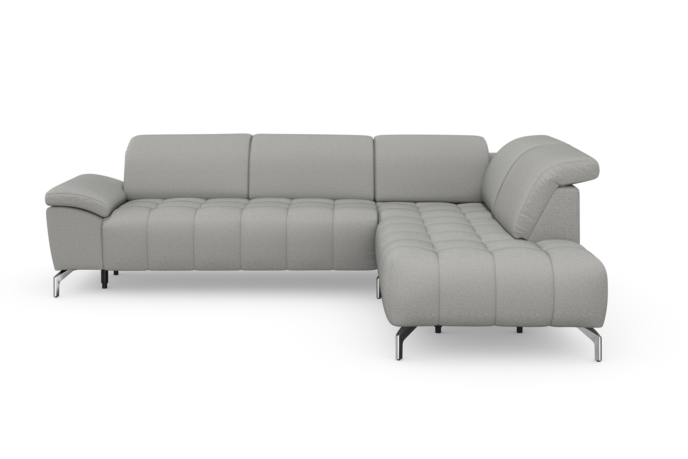sit&more Ecksofa "Cool L-Form" wahlweise mit Kopfteilverstellung und Vorziehsitz, motorisch