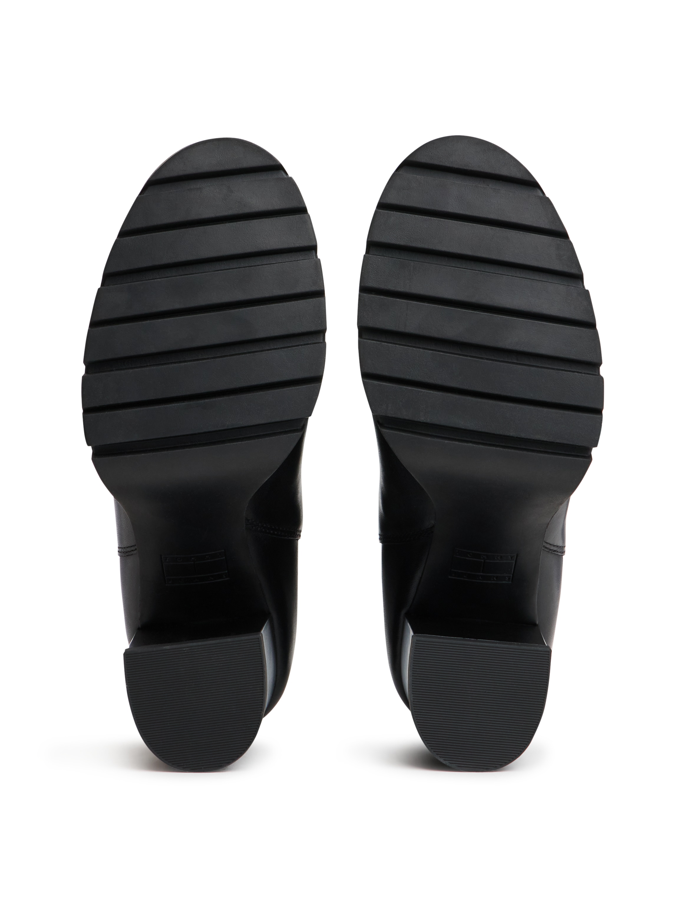 Tommy Jeans Chelseaboots »TJW CHELSEA HIGH HEEL BOOTS«  Ankle Boots, Plateaustiefeletten mit Stretcheinsatz und Logoflagge