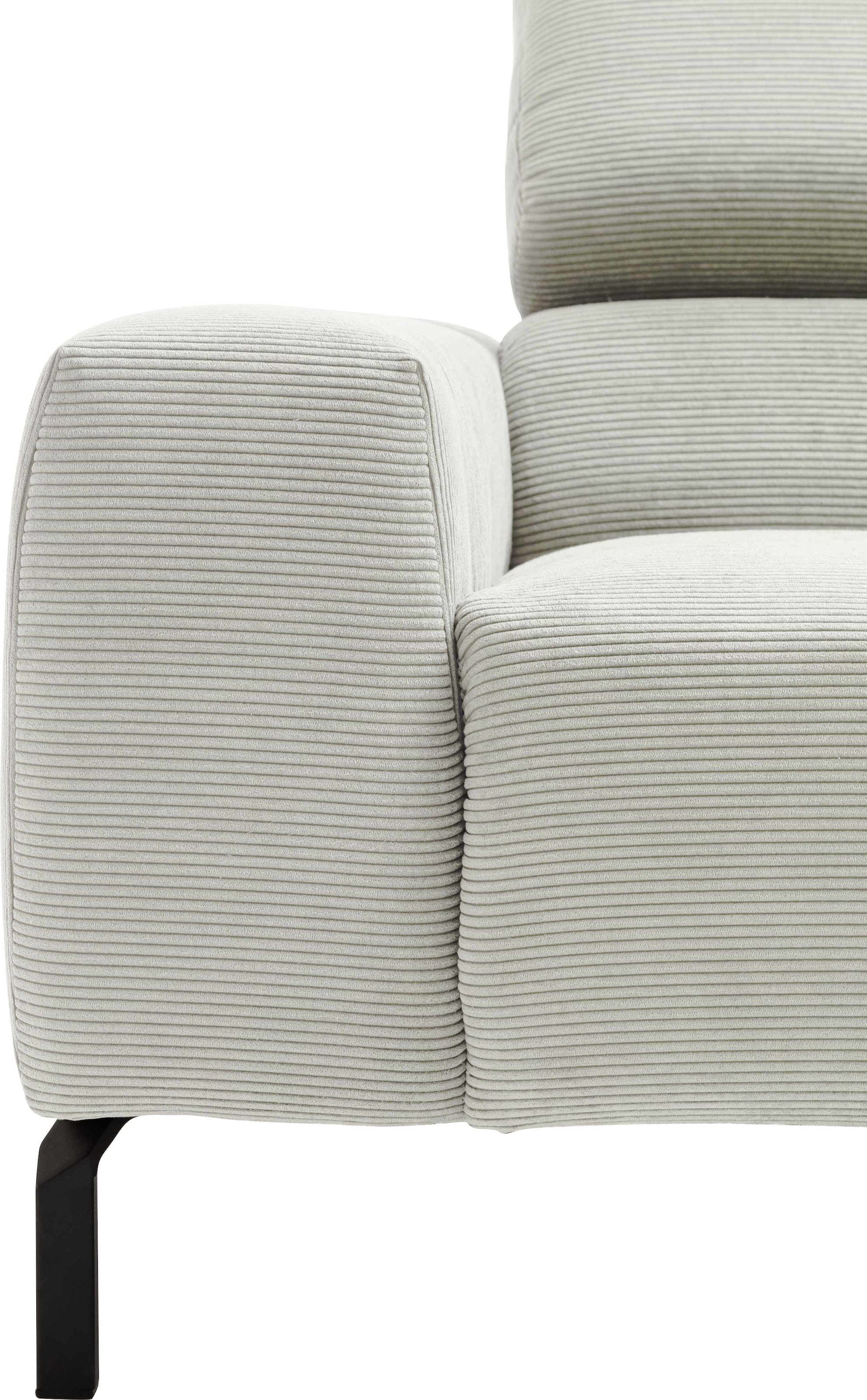 Places of Style Ecksofa »Cleveland, L-Form, incl. Kopfteilverstellung, Breite 276 cm«, wahlweise elektrischer Sitzvorzug