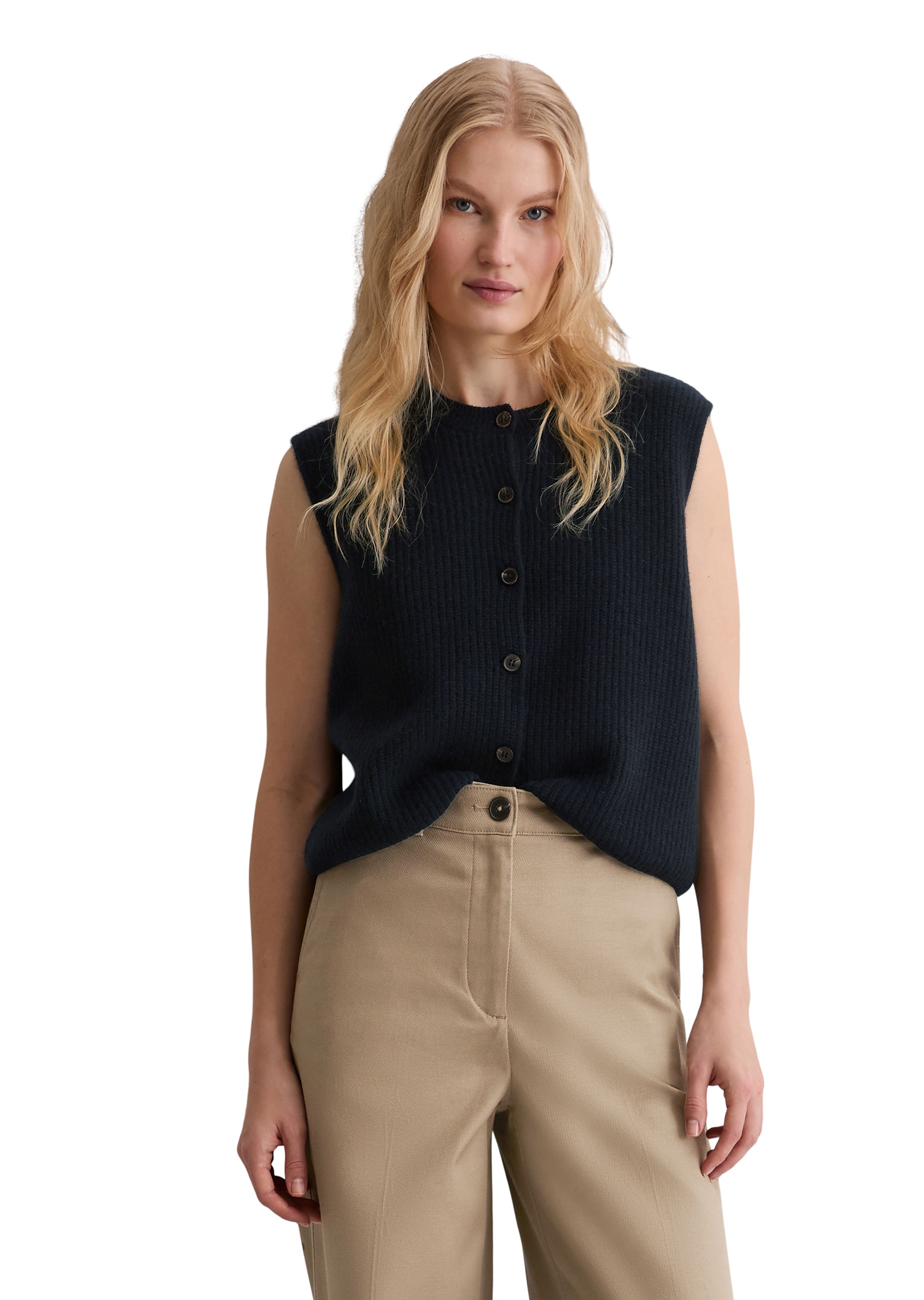 Marc OPolo Strickweste slim fit, aus weichem Wolle-Mix günstig online kaufen