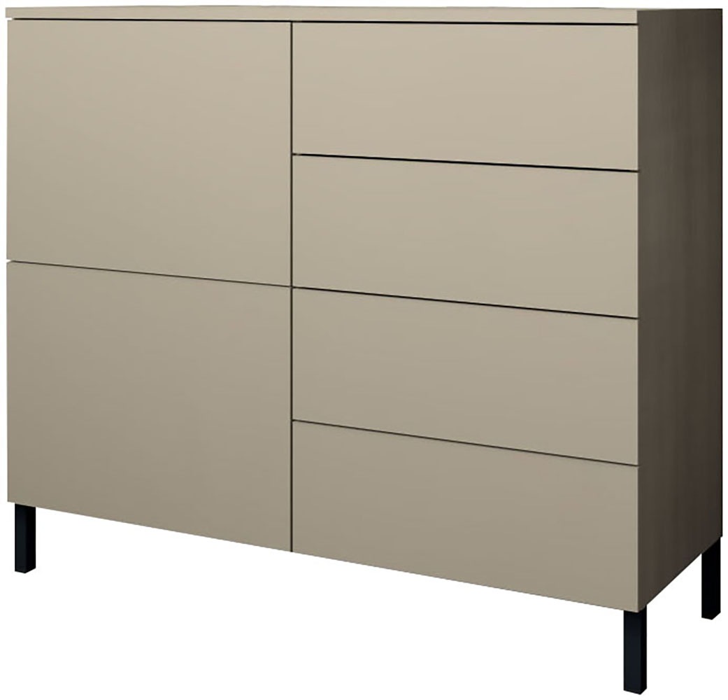 borchardt Möbel Kommode "Haama, modern, grifflos, Metallfüße, praktisch, 2 günstig online kaufen