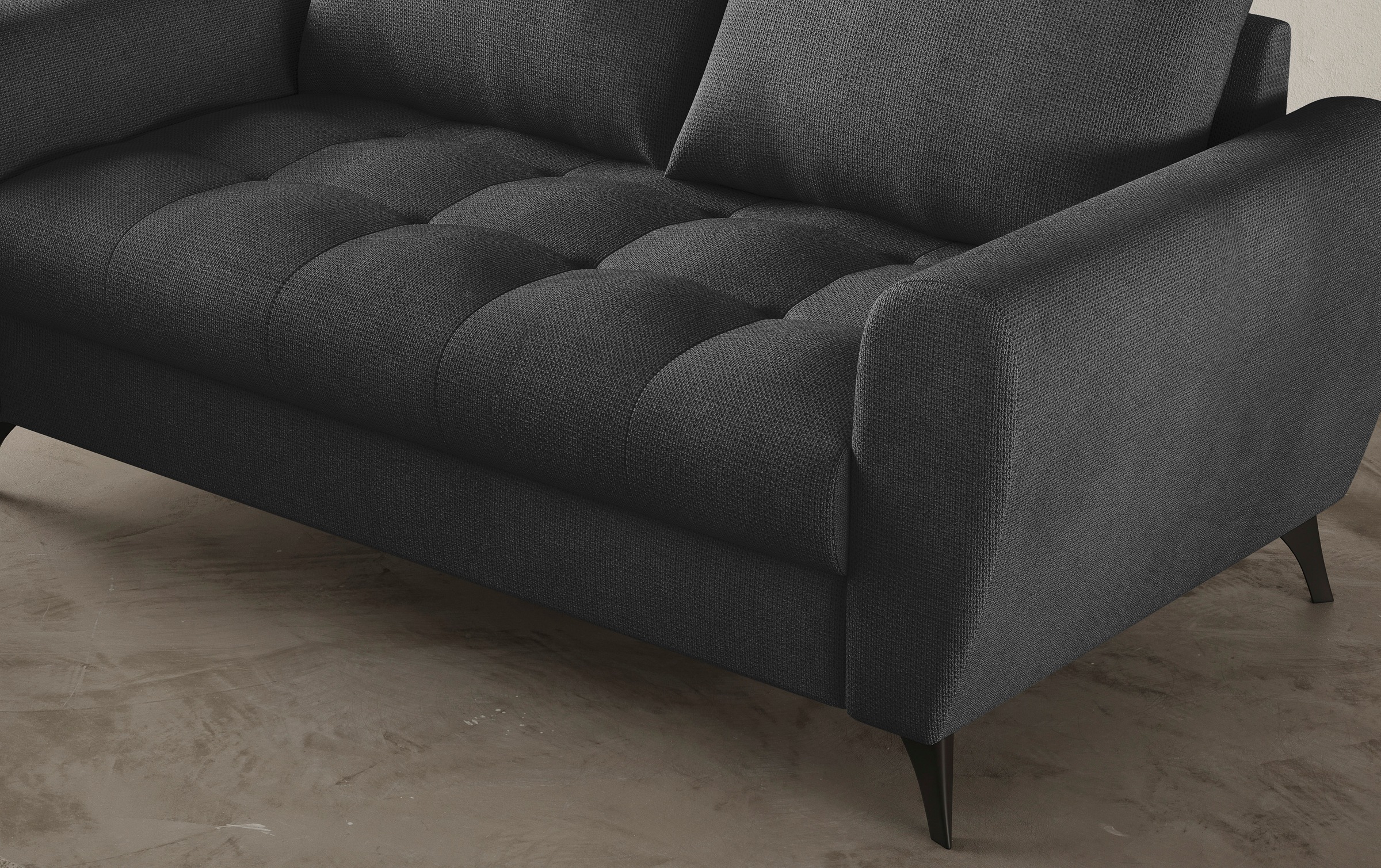 Mr. Couch 2,5-Sitzer »Blackburn II«, Wahlweise mit Kaltschaumpolsterung bis 140 kg belastbar