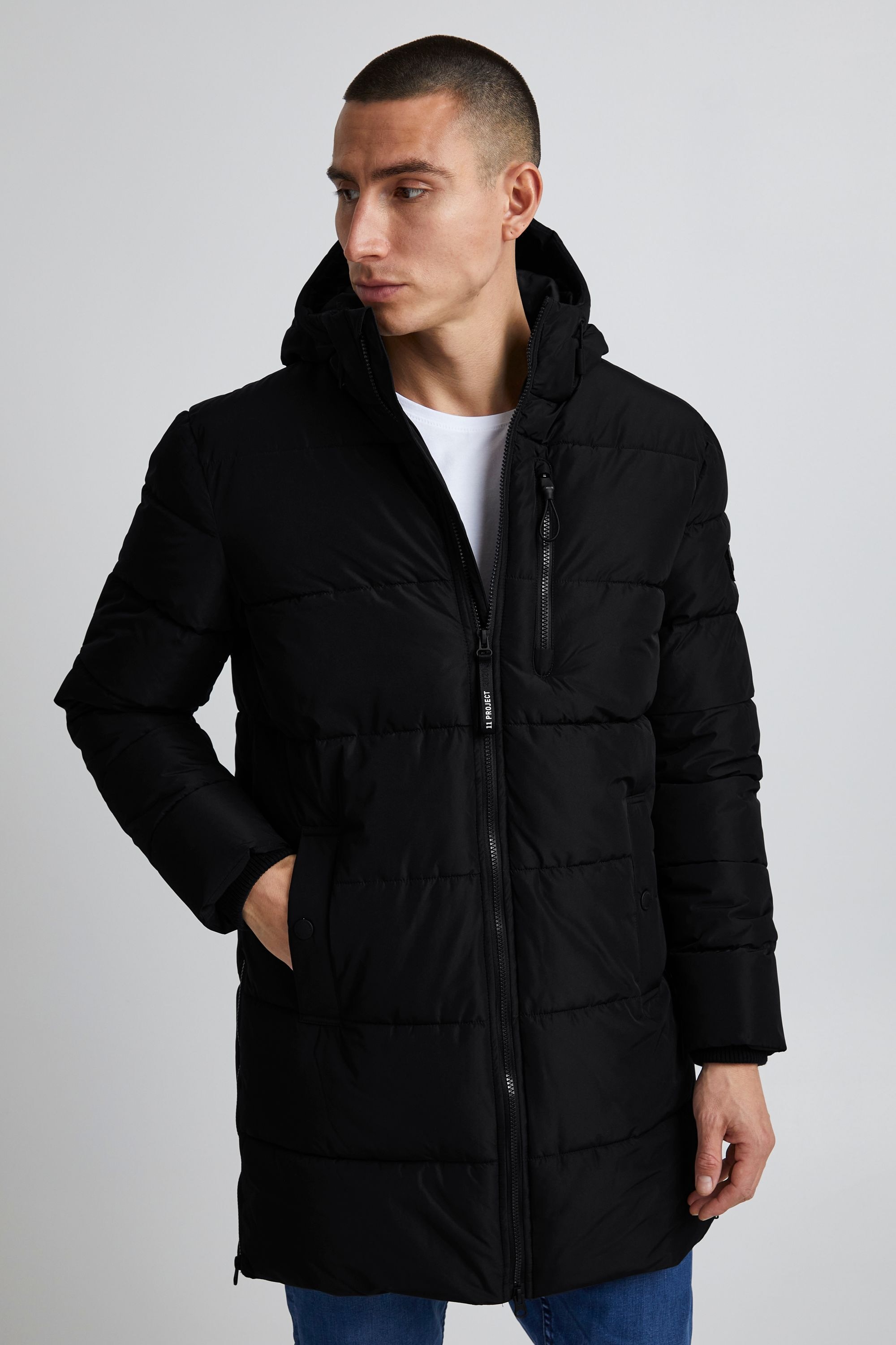11 Project Parka » Tibor Long quilted Parka« su K...
