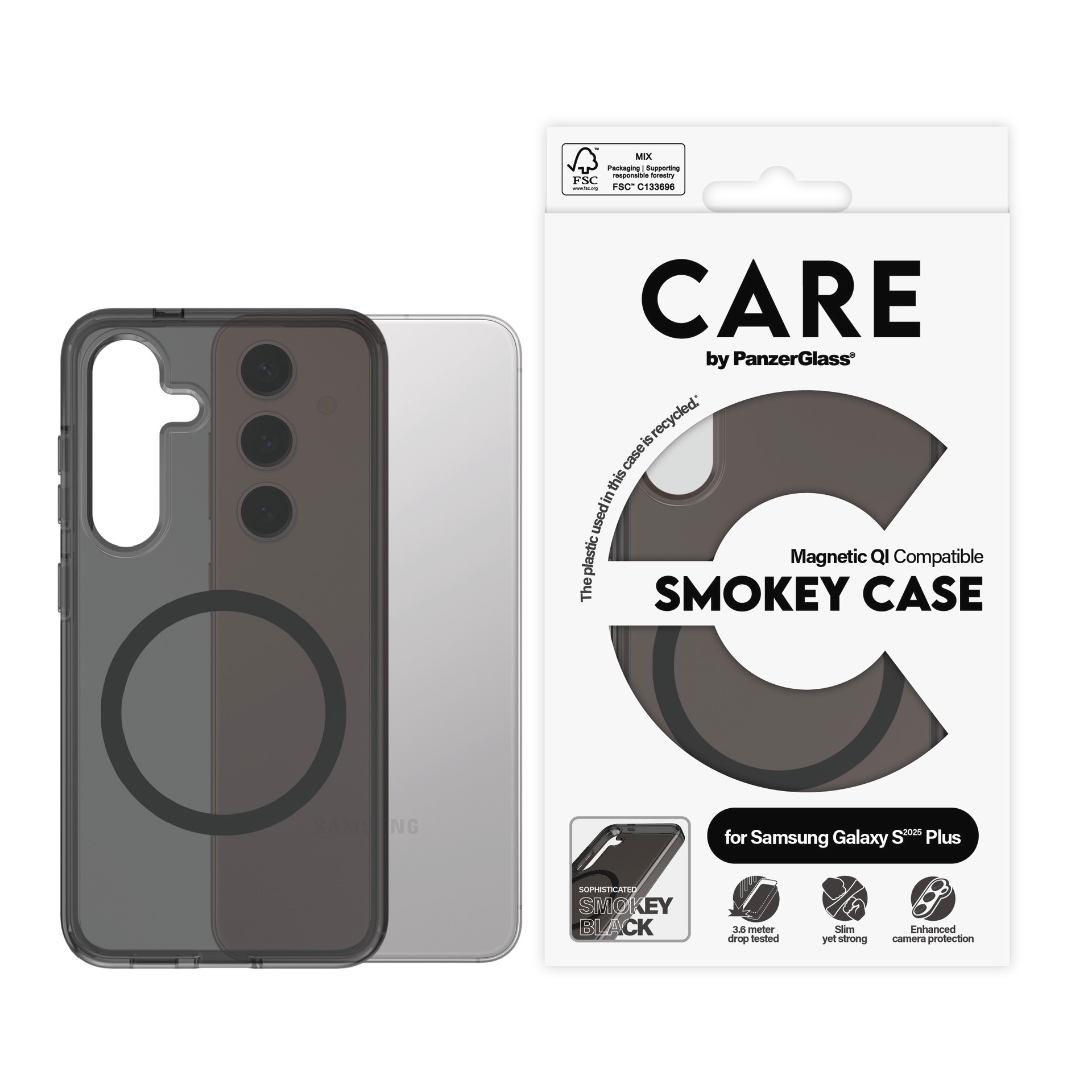 CARE by PanzerGlass Mobiliojo telefono dėklas »Magnetic QI...