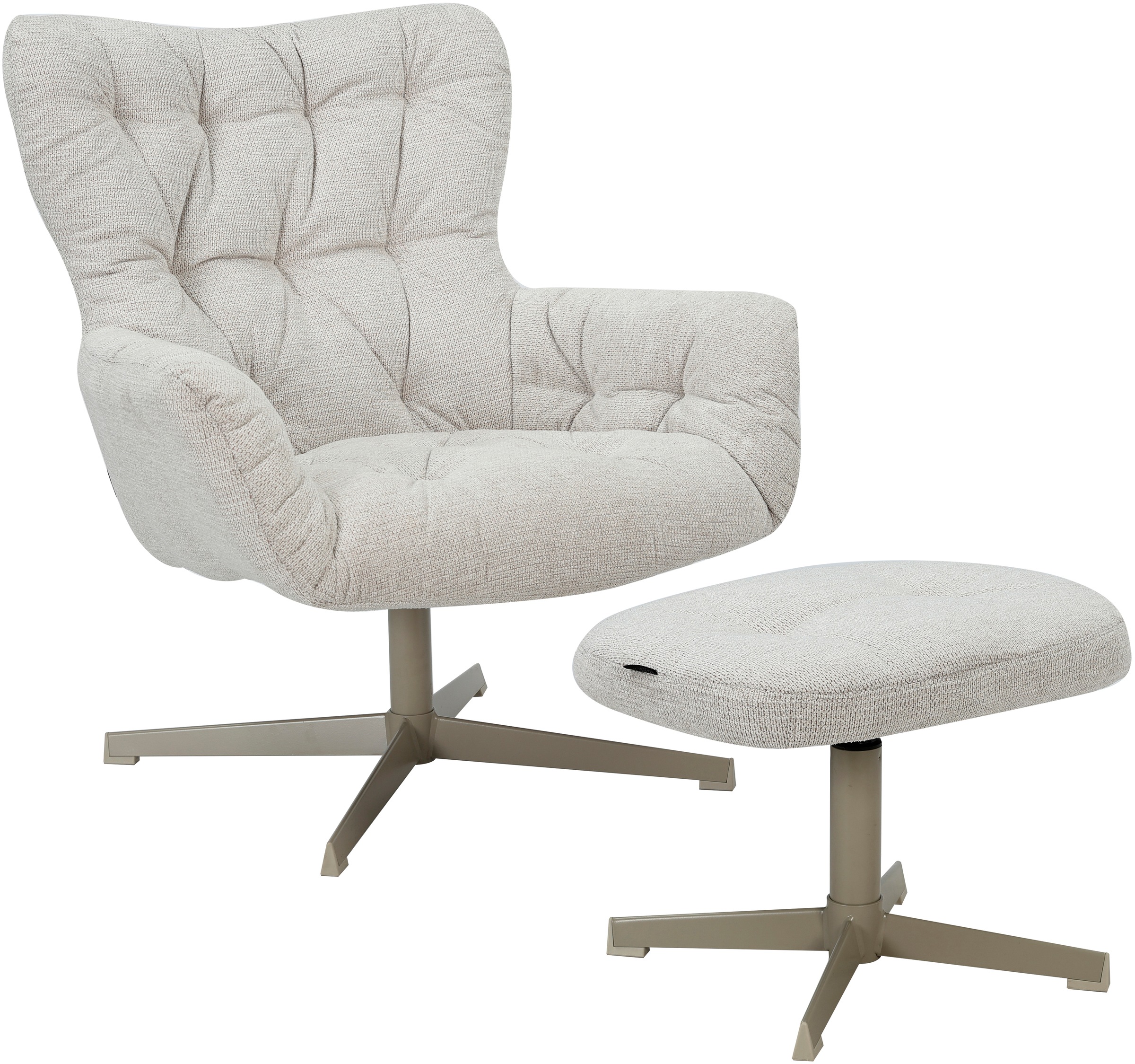 Home affaire Drehsessel "VERGAS Ohrensessel mit Hocker im Set" Relaxsessel günstig online kaufen