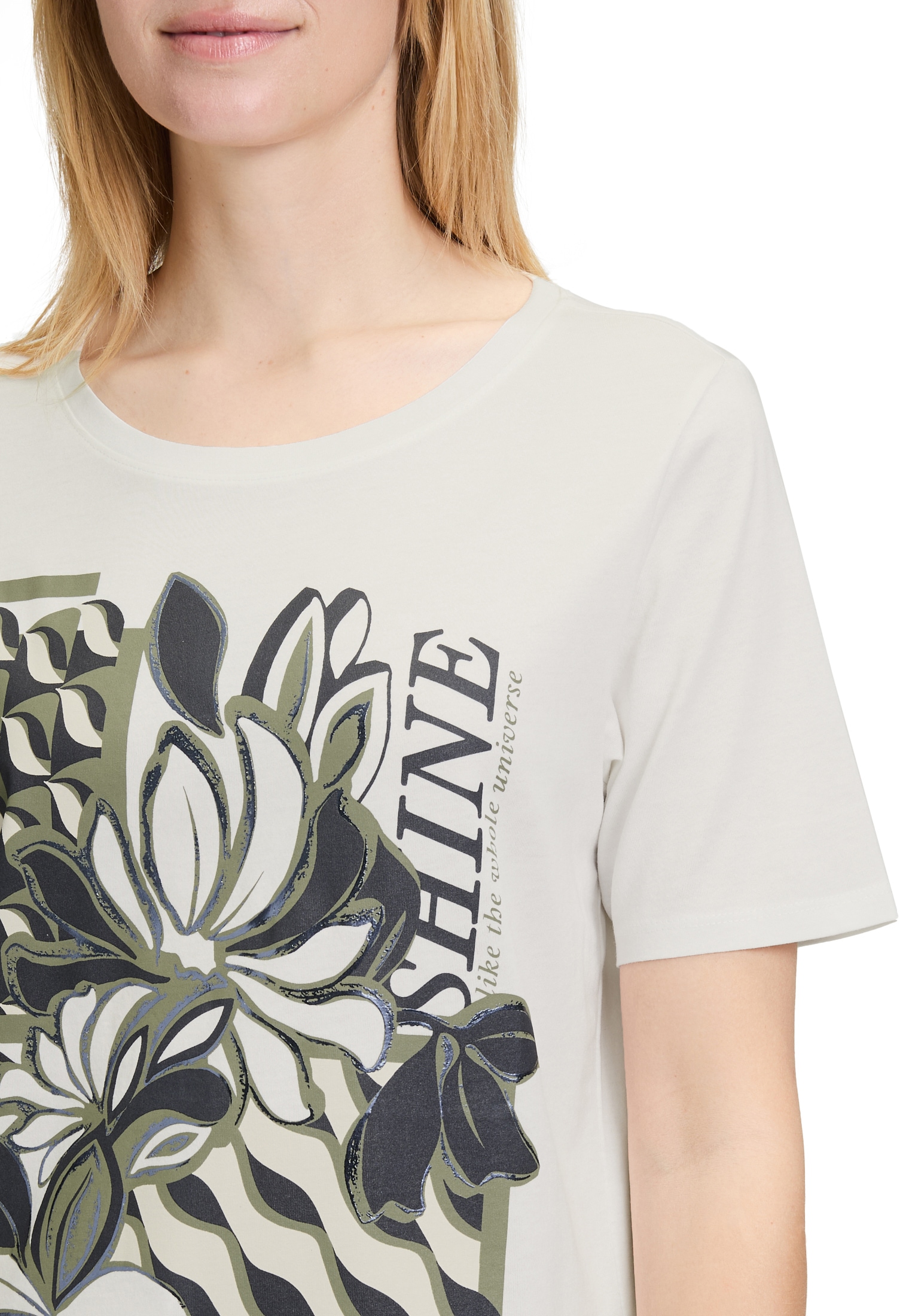 Betty Barclay Kurzarmshirt »Betty Barclay Basic Shirt mit Rundhalsausschnitt«, (1 tlg.)
