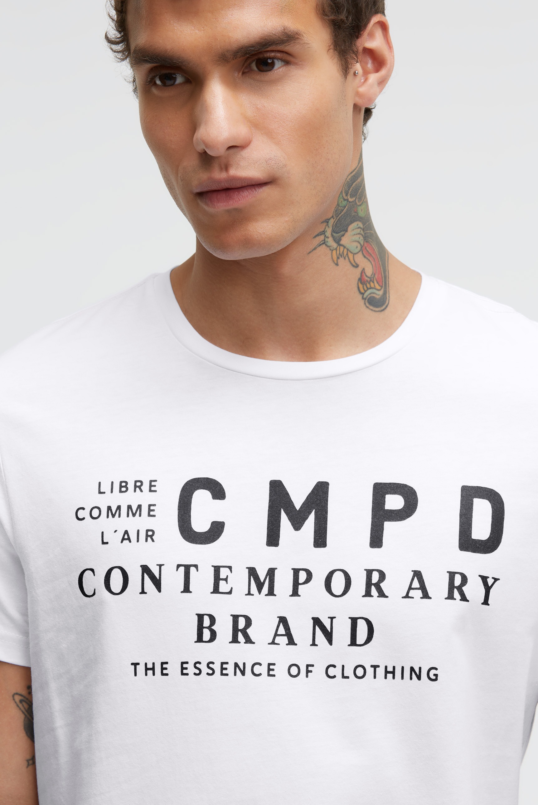 CMPD Rundhalsshirt aus Baumwolle