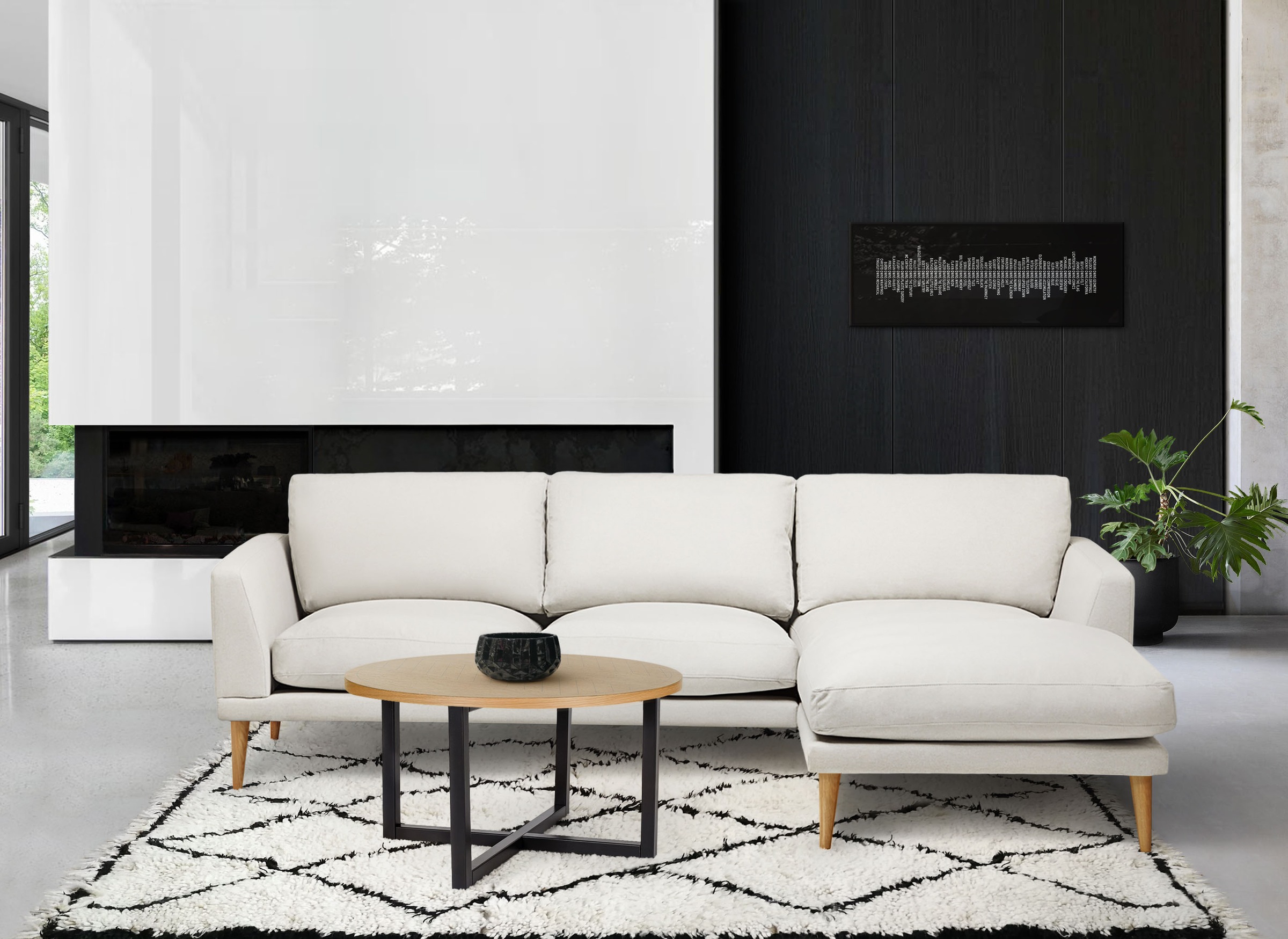 Woodman Couchtisch "Camden", aus teilmassiver Birke, Breite 80 cm günstig online kaufen