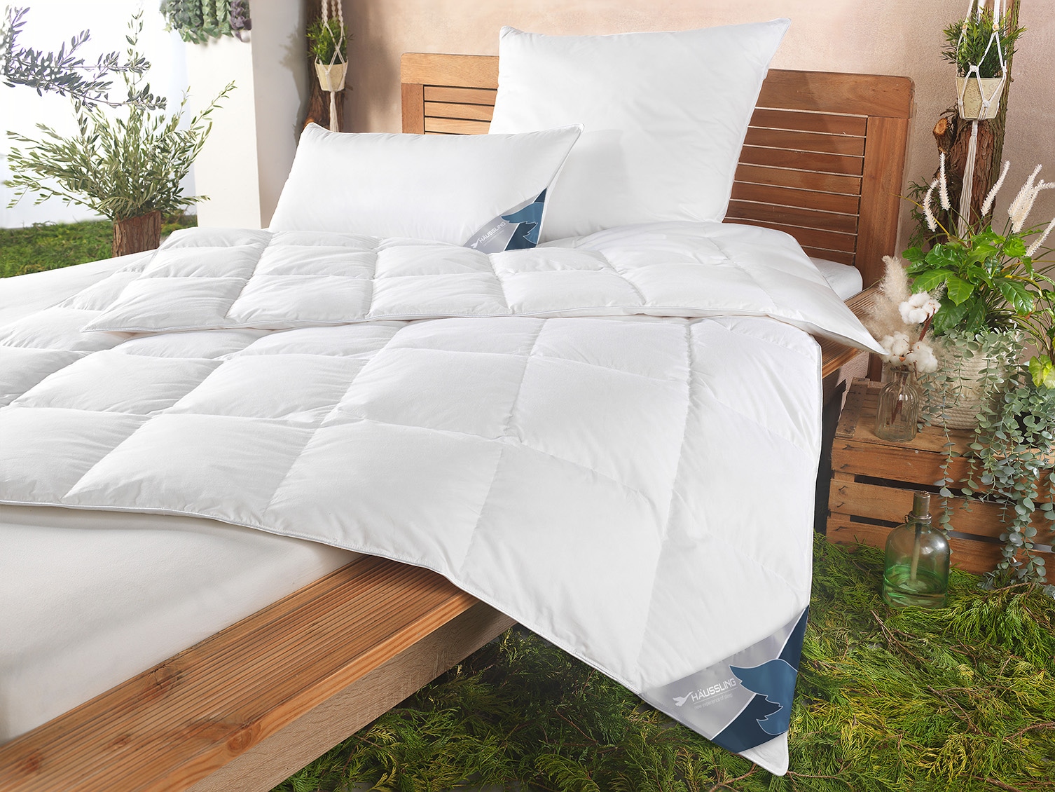 Haeussling Daunenbettdecke "GRÖNLAND Made in Green" normal Füllung neueweis günstig online kaufen