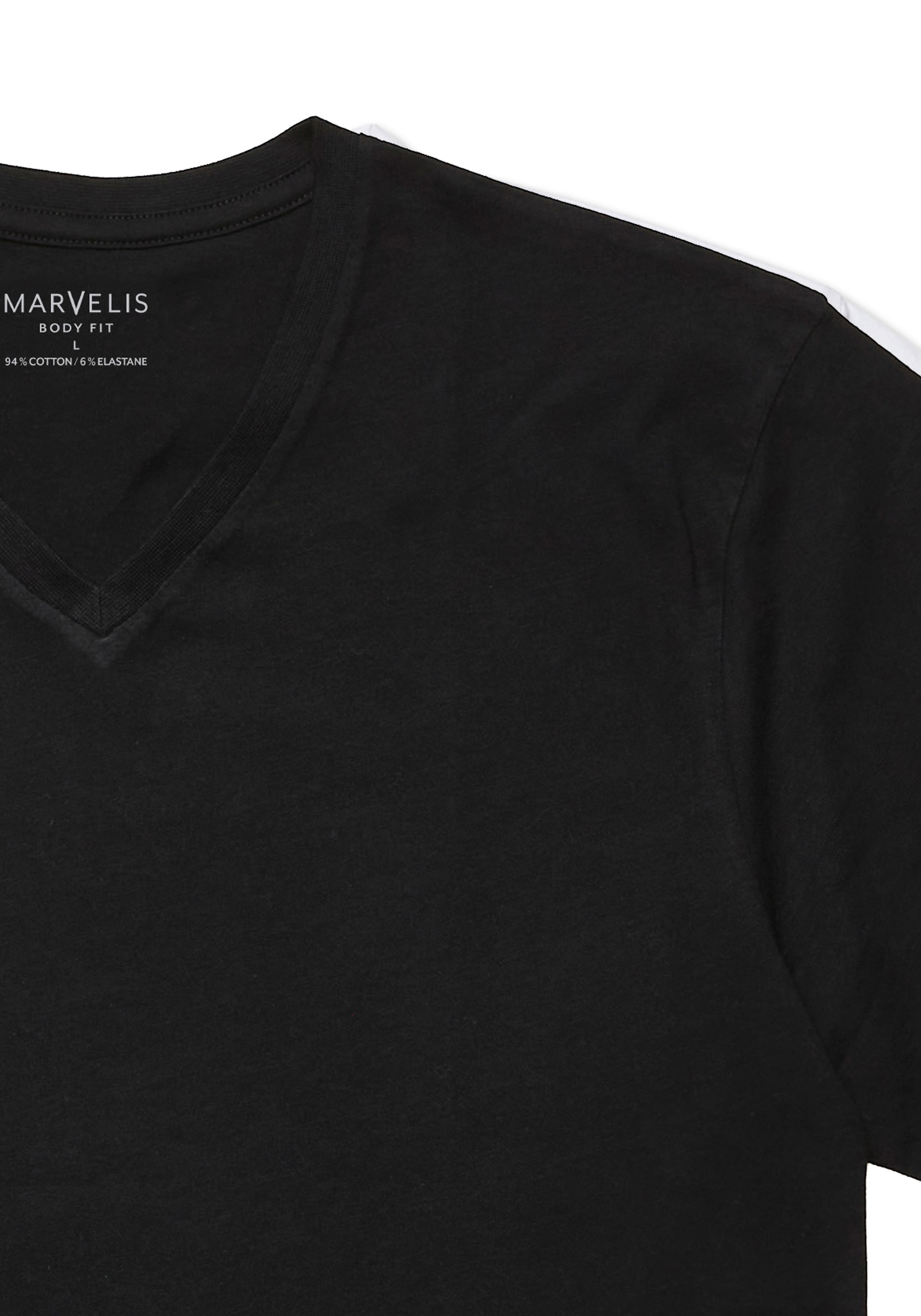 MARVELIS V-Shirt 2 body fit, Doppelpack