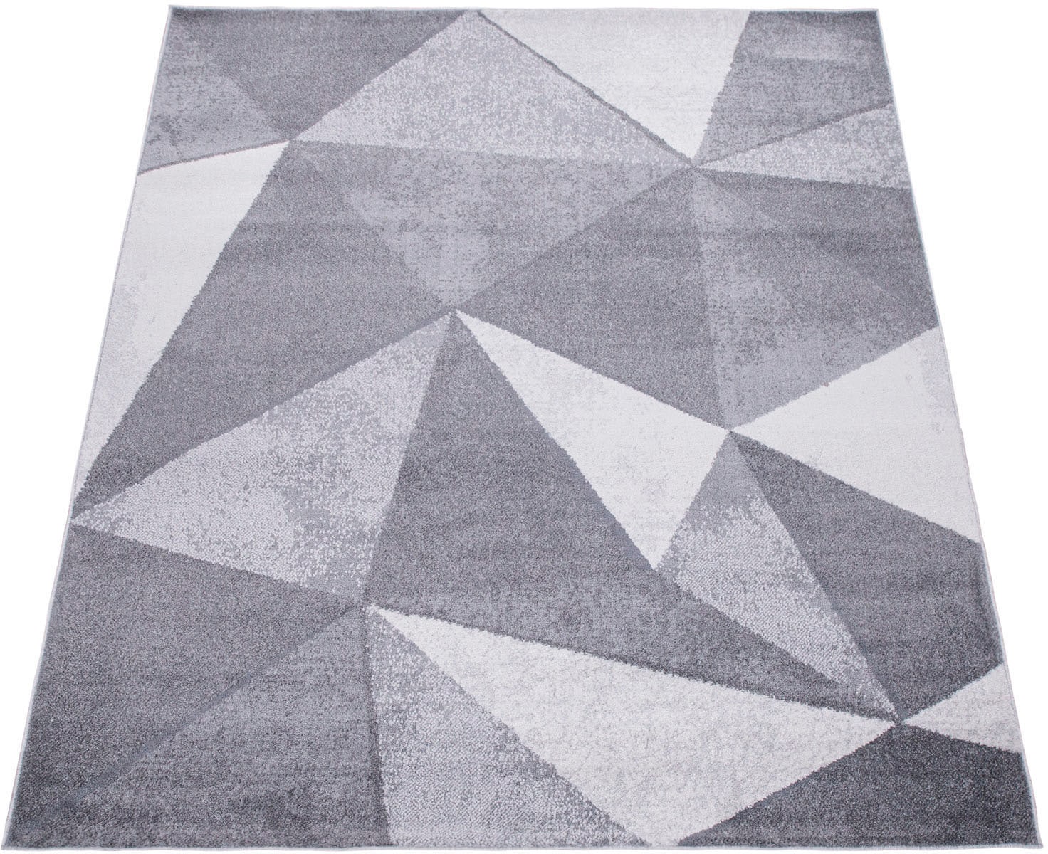 Teppich »Bari 874«, rechteckig, Kurzflor, modernes geometrisches Design, Used-Look