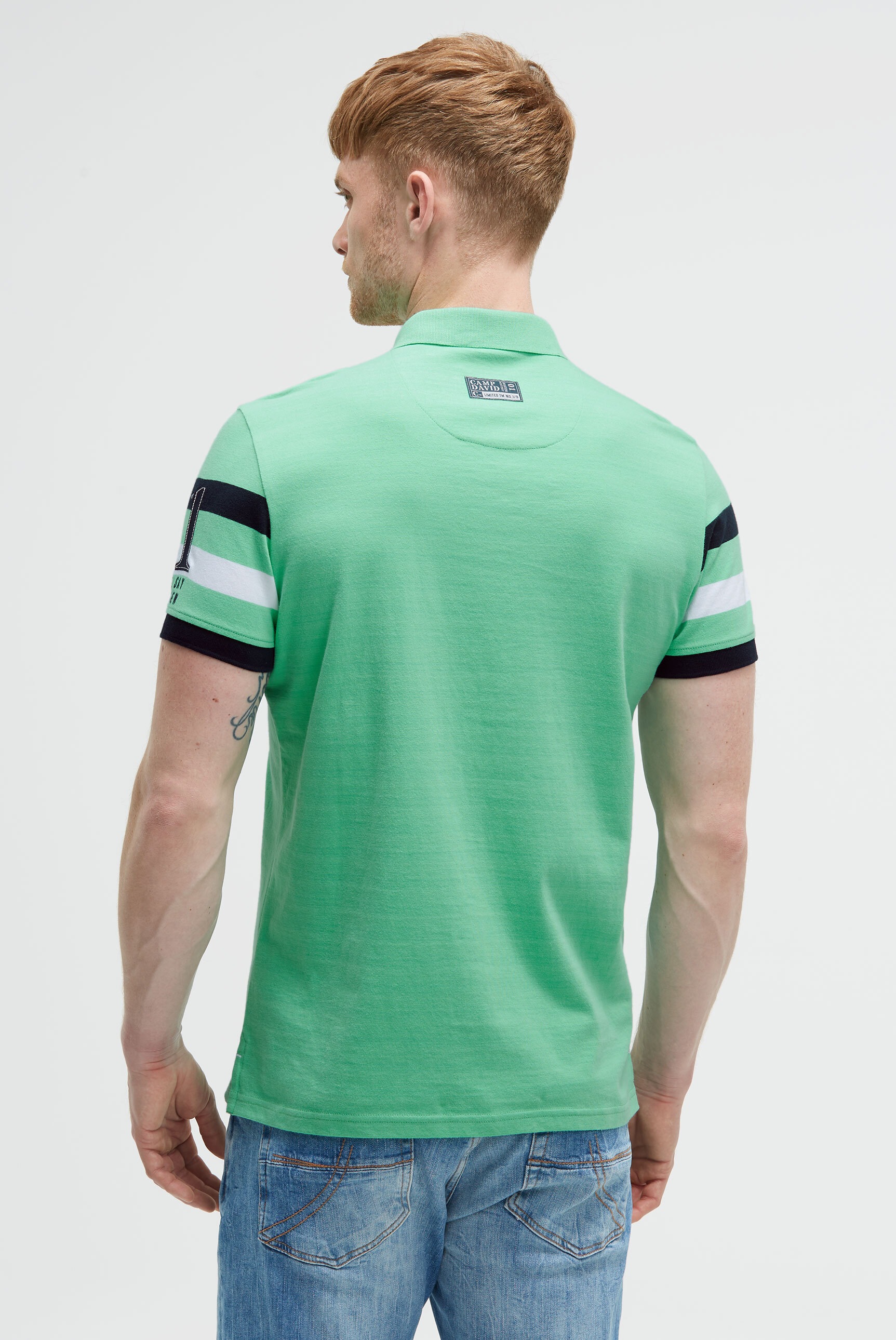 CAMP DAVID Poloshirt, mit Stickerei