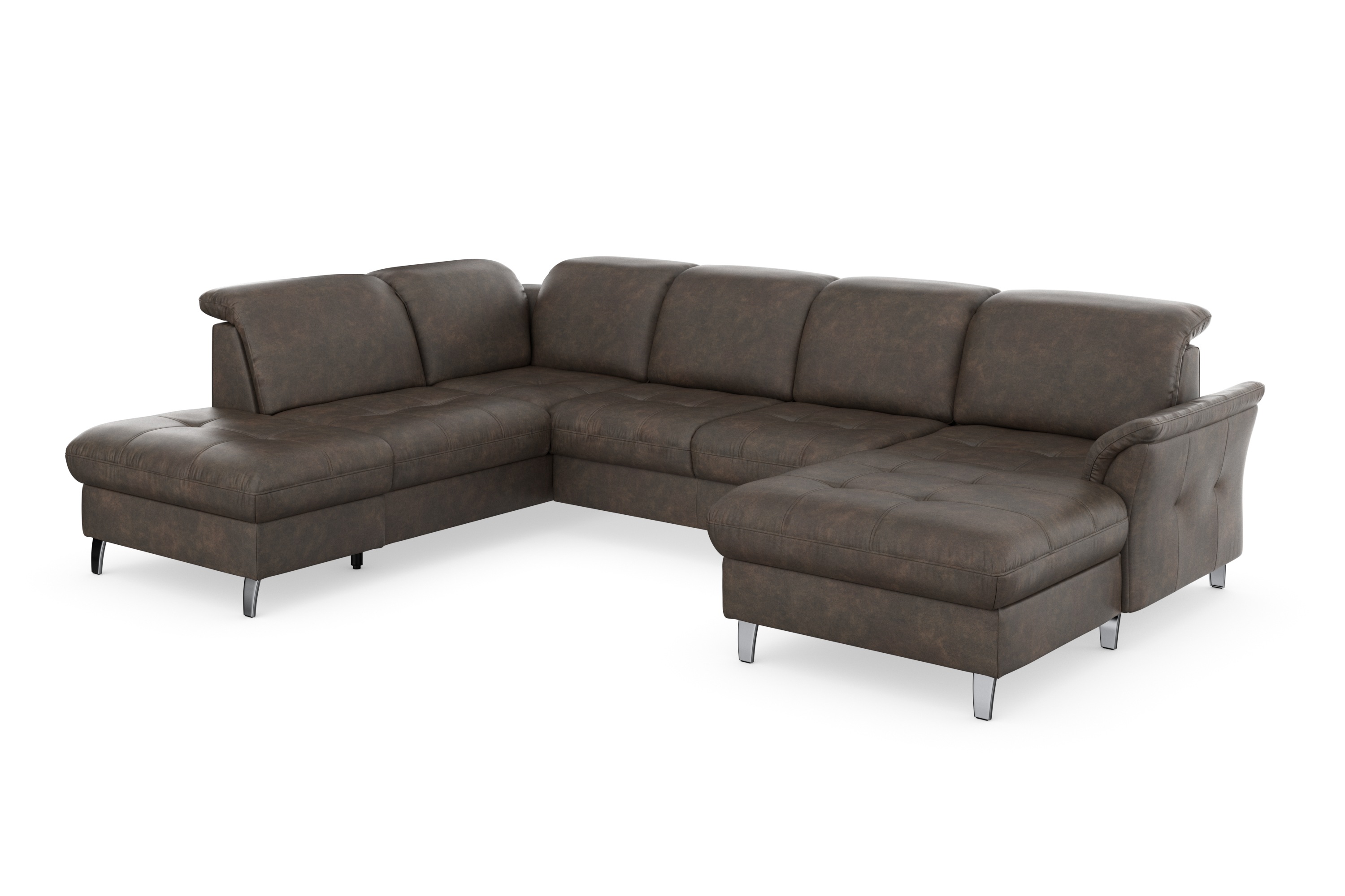 Thumbnail - sit&more Wohnlandschaft "Maggiore U-Form", wahlweise mit Kopfteilverstellung, Bettfunktion und Stauraum