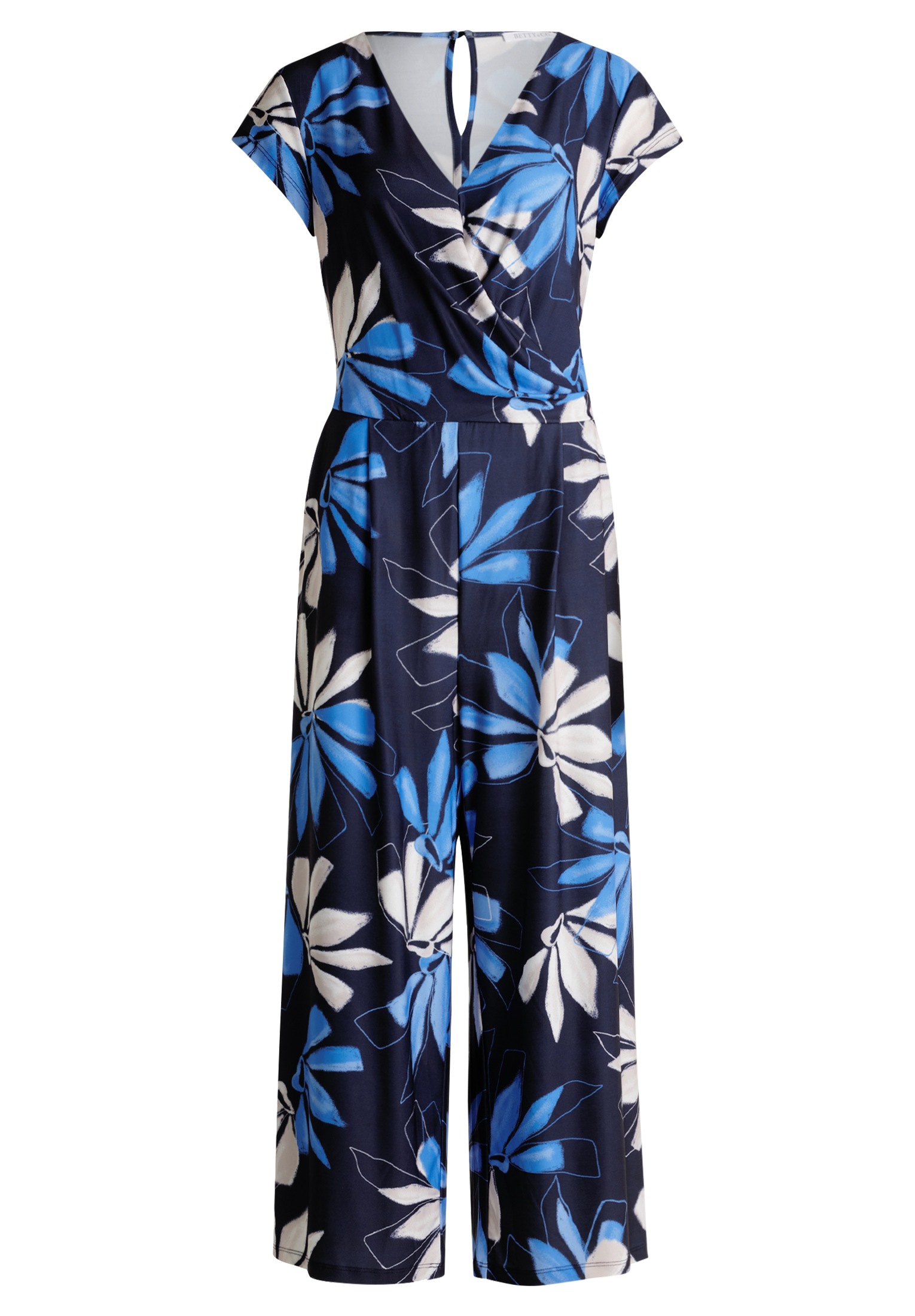 Betty&Co Overall "Betty & Co Damen Jumpsuit kurzarm", (1 tlg.), Falten günstig online kaufen