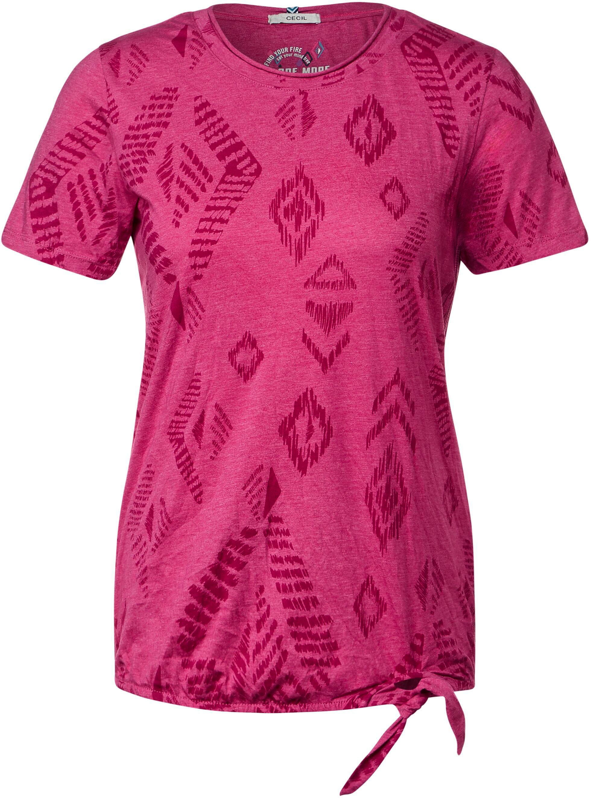 Cecil T-Shirt, mit Knotendetail | BAUR bestellen