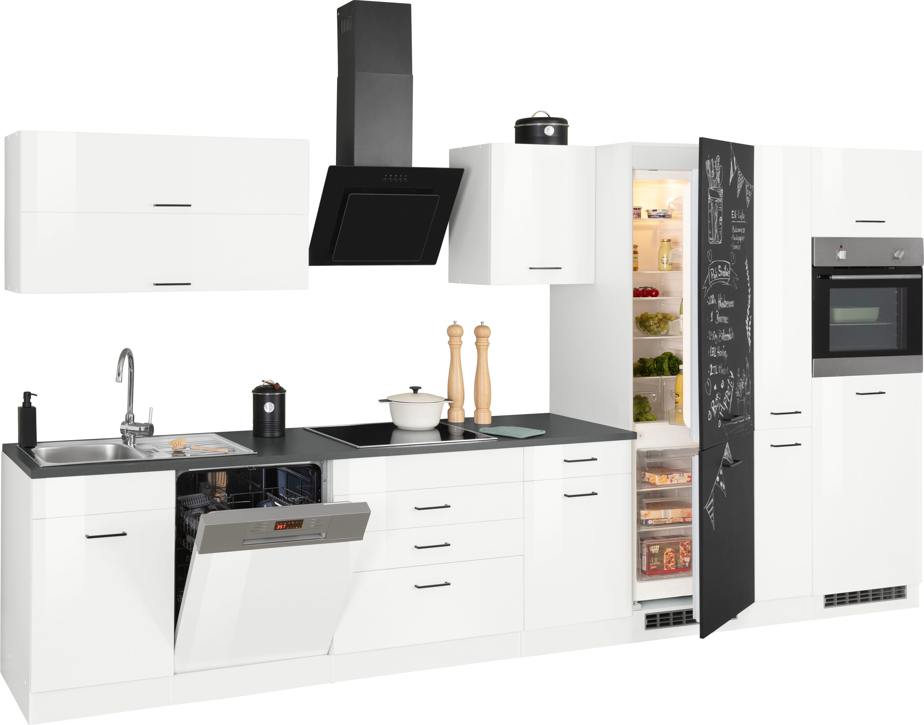 Thumbnail - KOCHSTATION Küchenzeile "KS-Trier" mit E-Geräten, Breite 390 cm