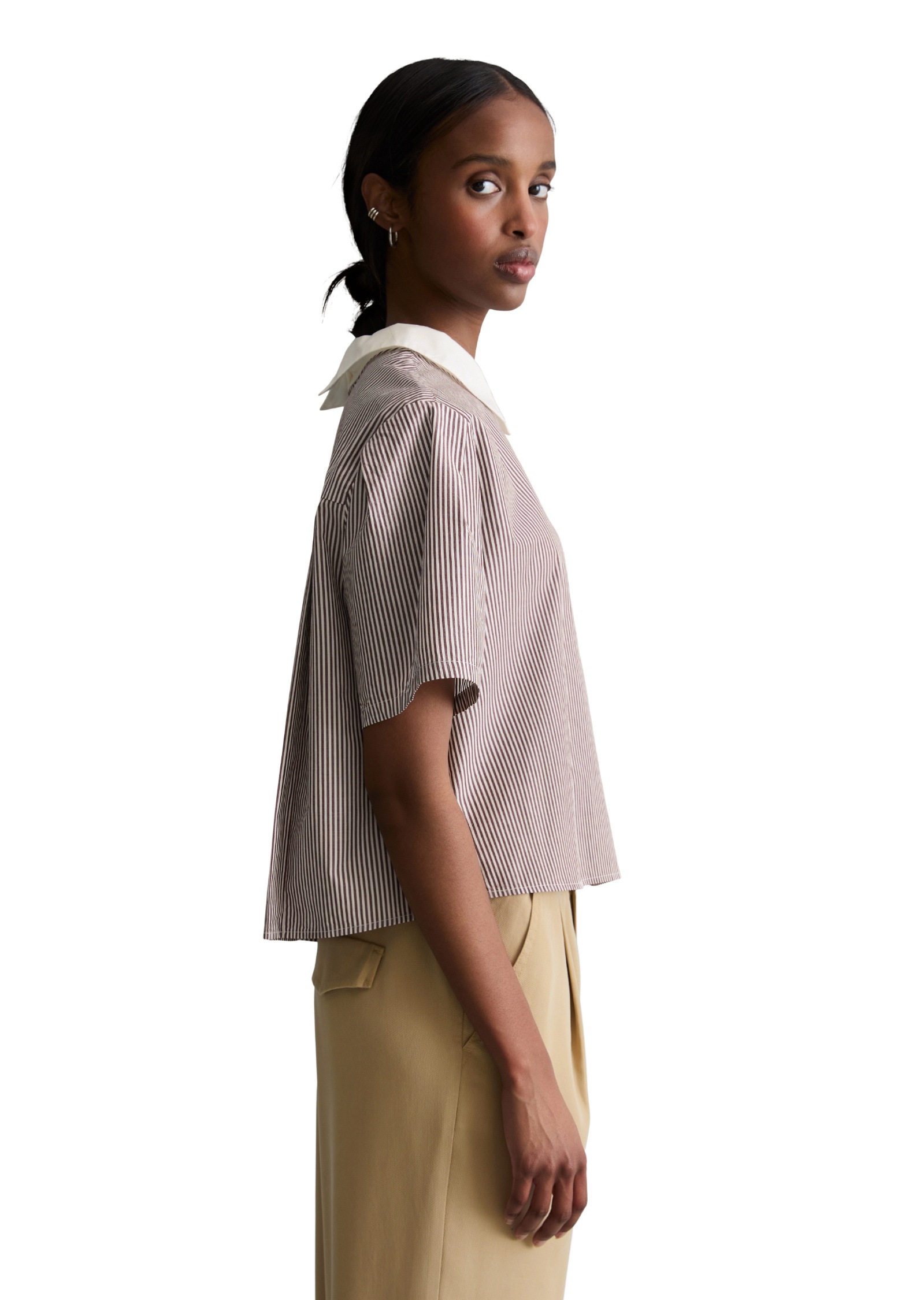 Marc OPolo DENIM Kurzarmbluse "aus Papertouch Popeline" günstig online kaufen