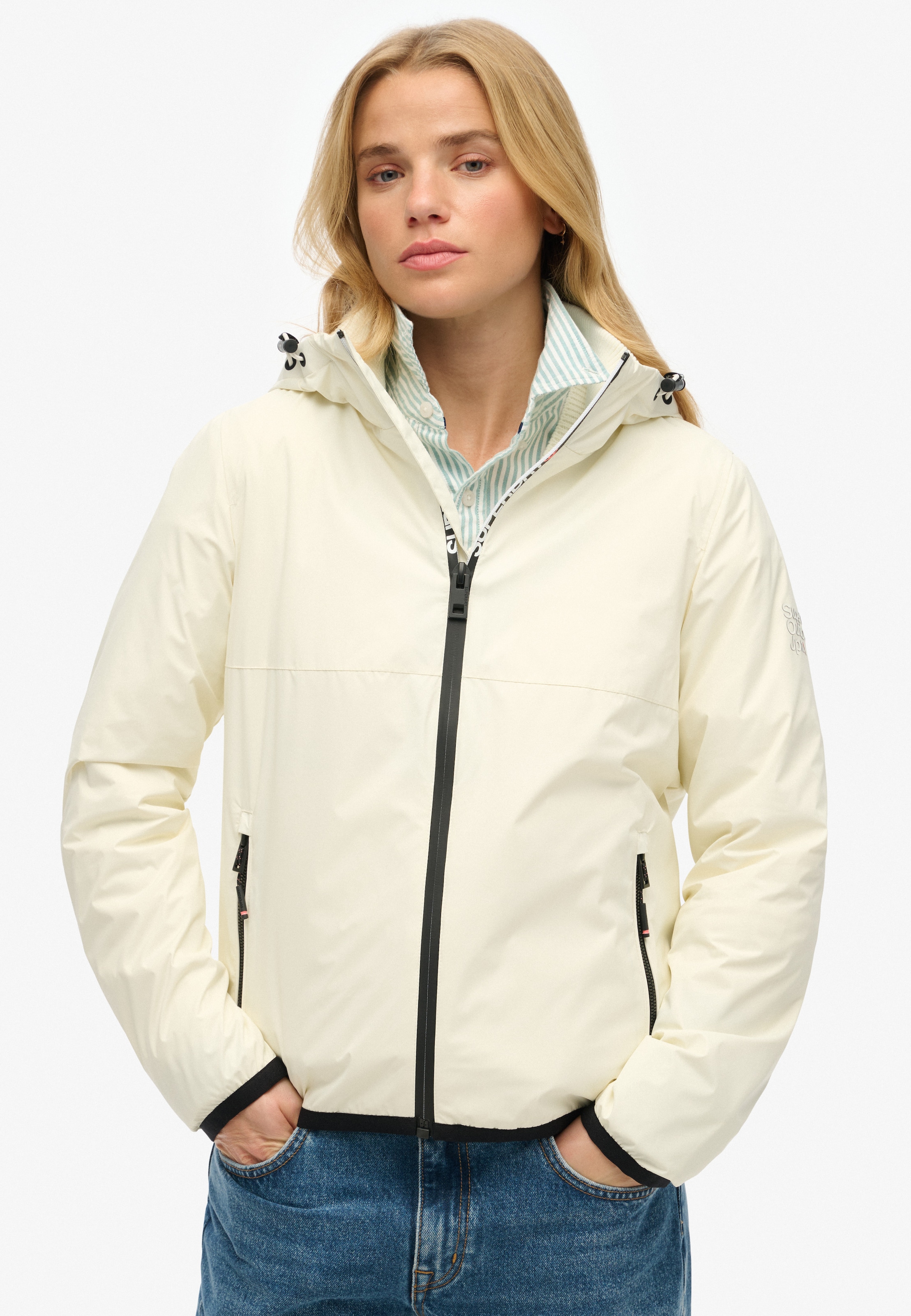 Superdry Outdoorjacke "HOODED LOGO WINDBREAKER JACKET", mit Kapuze günstig online kaufen