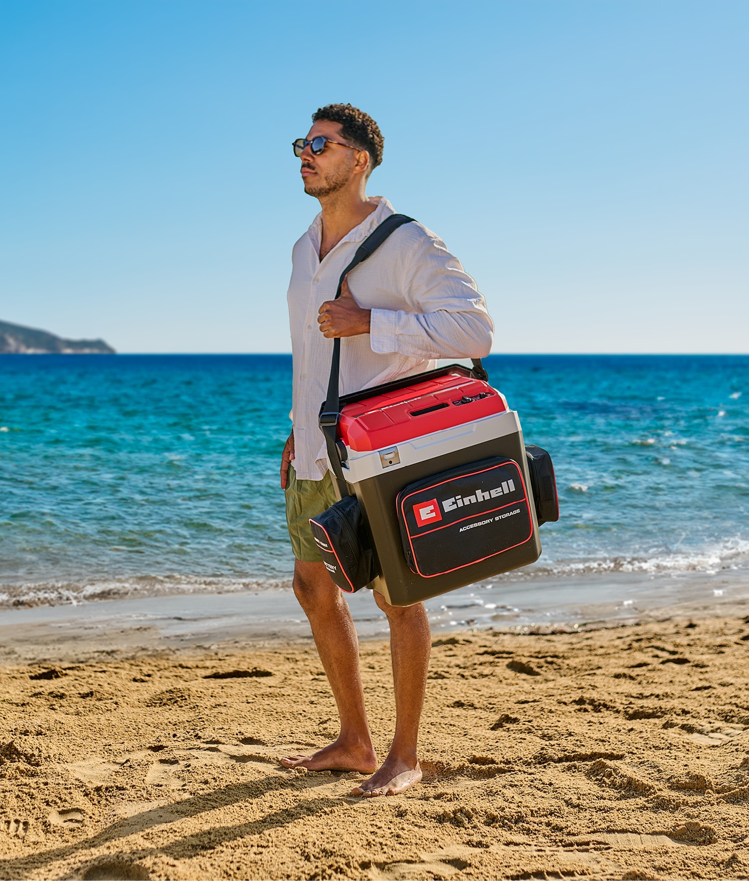 Einhell Kühlbox »Einhell Akku-Kühlbox TE-COL 18/27 + GC-EF 18/110«