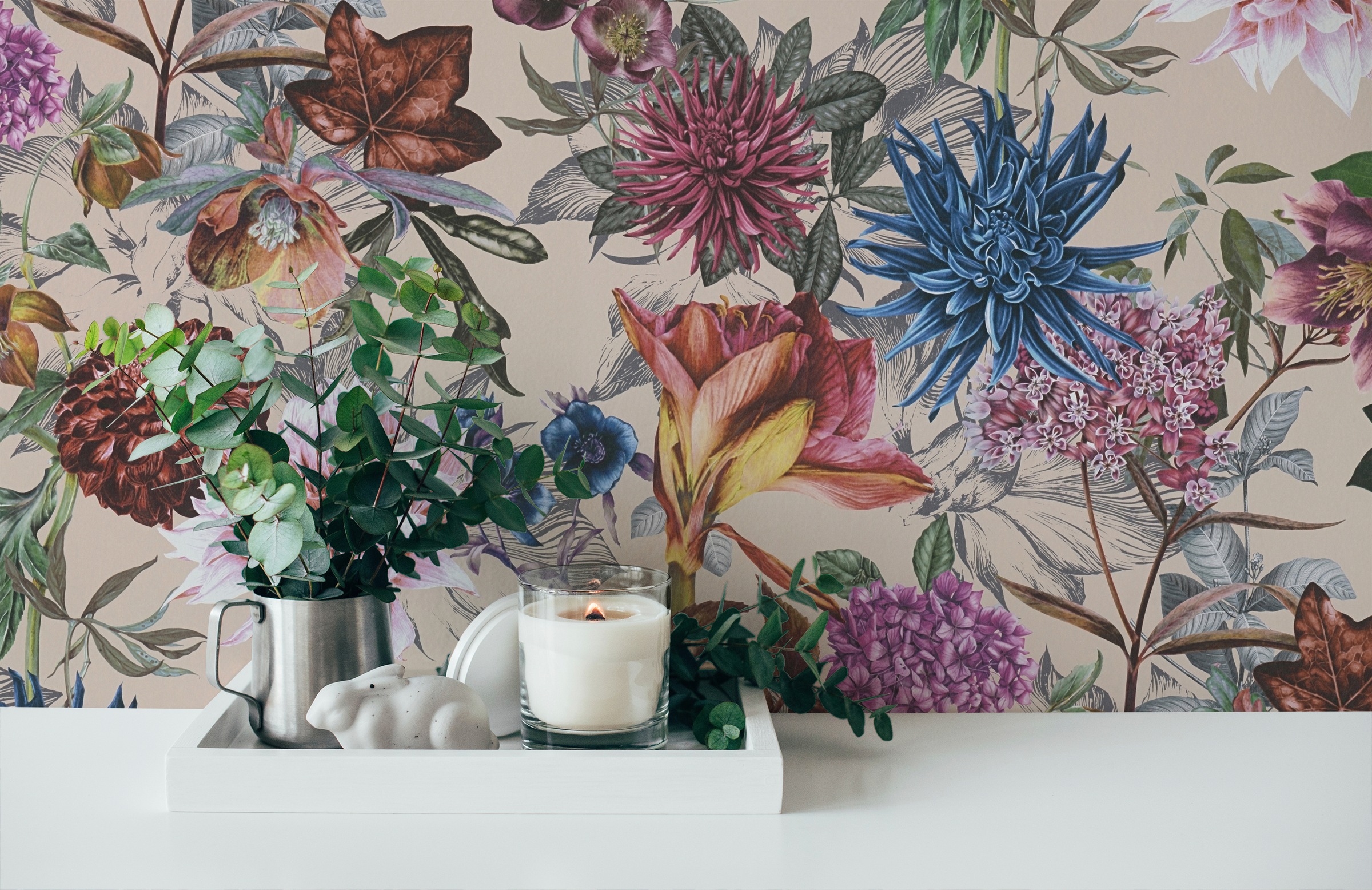 A.S. Création Vliestapete »Dream Flowery«, floral-botanisch-Wald, Florale Tapete Blumenoptik Tapeten Wohnzimmer Schlafzimmer Küche Optik