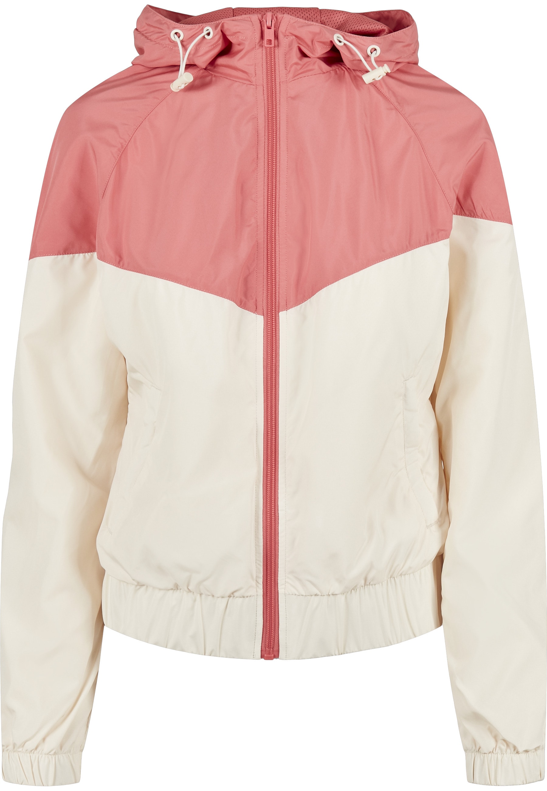 URBAN CLASSICS Anorak »Urban Classics Damen Ladies Arrow Windbreaker« 1 Stk. tlg. mit Kapuze