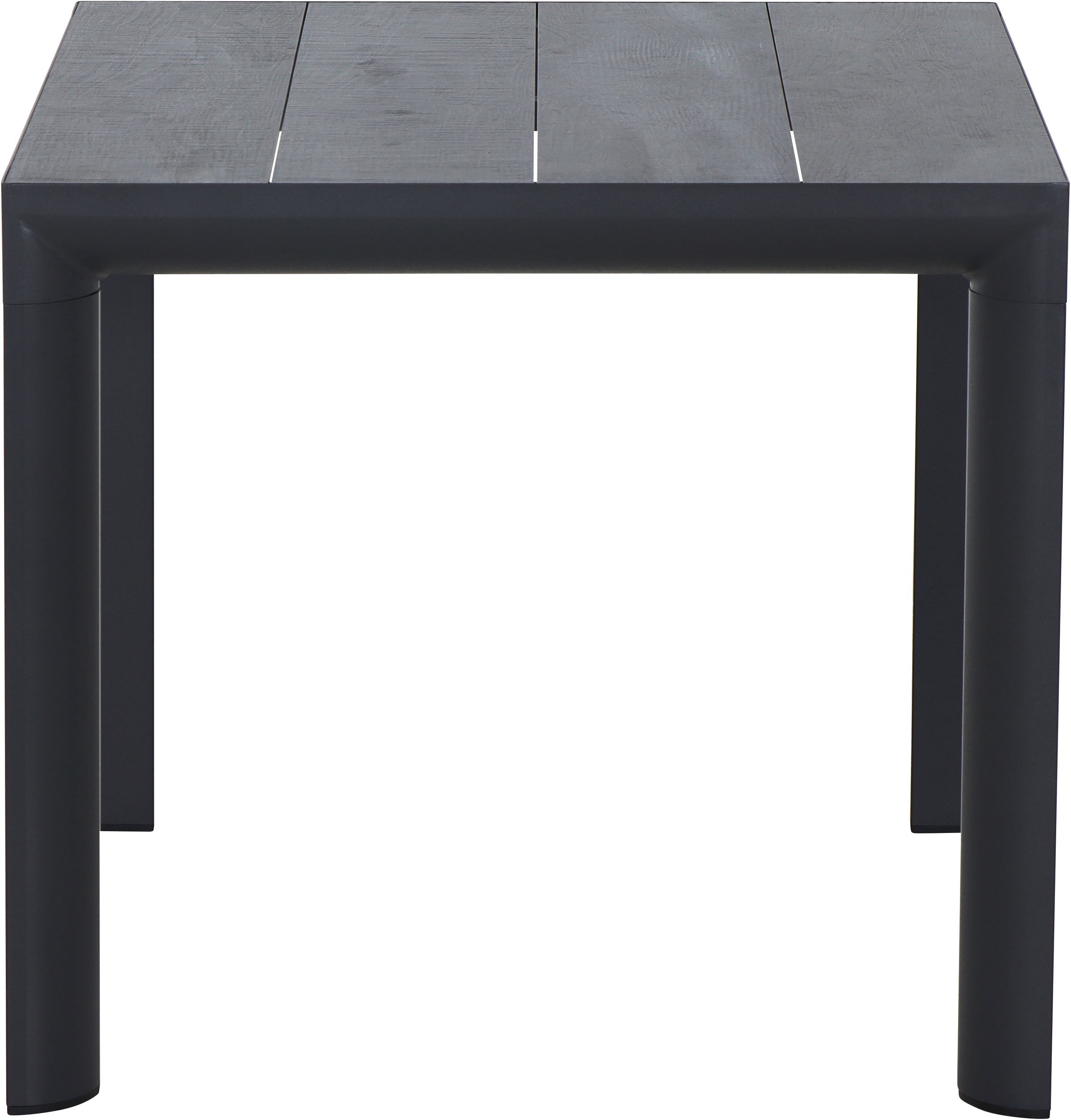 Siena Garden Gartentisch »SILVA Tisch 80 x 80cm matt anthrazit/wood-grey« Aluminiumgestell matt anthrazit, Tischplatte aus Keramik in wood grey