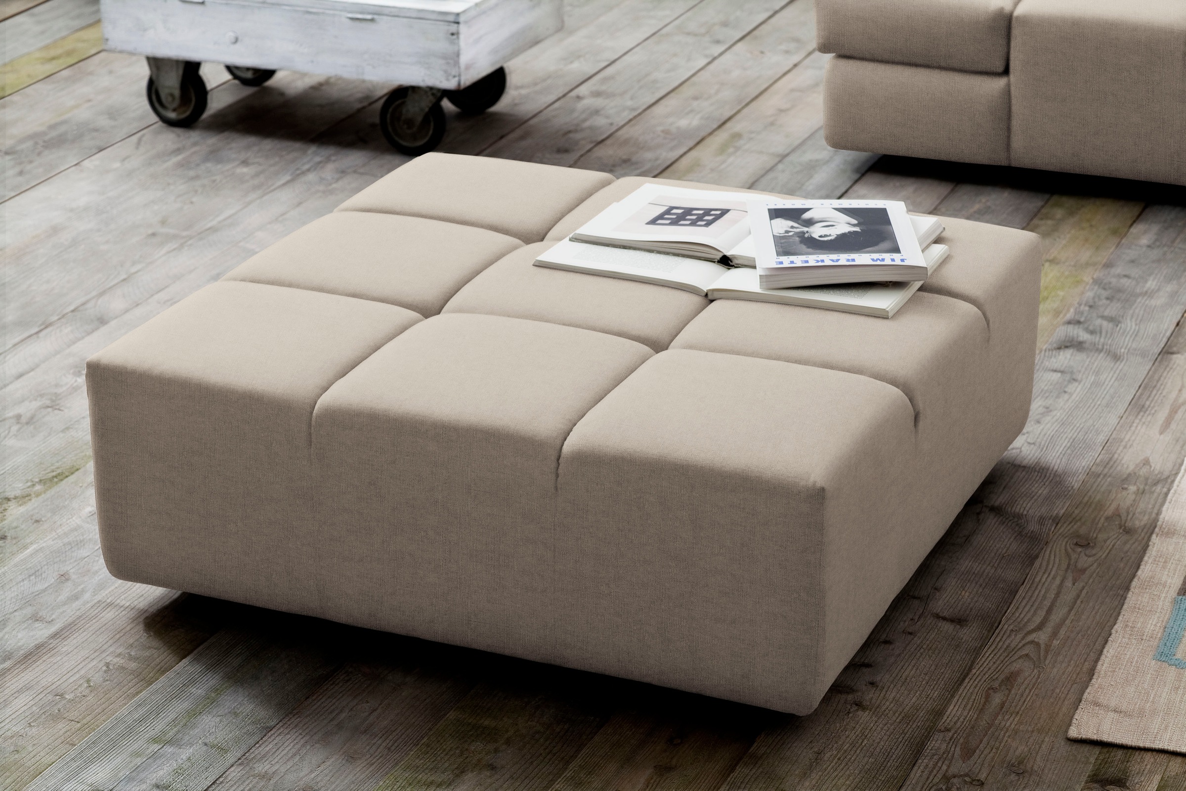 INOSIGN Polsterhocker »Ancona«, passend zur "Ancona"-Polsterserie, auch in Cord + Easy Care