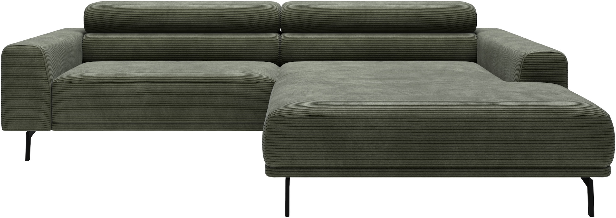 SCHÖNER WOHNEN-Kollektion "Tossa, Modernes Design trifft smarte Funktione, Breite 258 cm" Motorischer Sitzvorzug, Kopfteil-Funktion & Saugroboter-Höhe