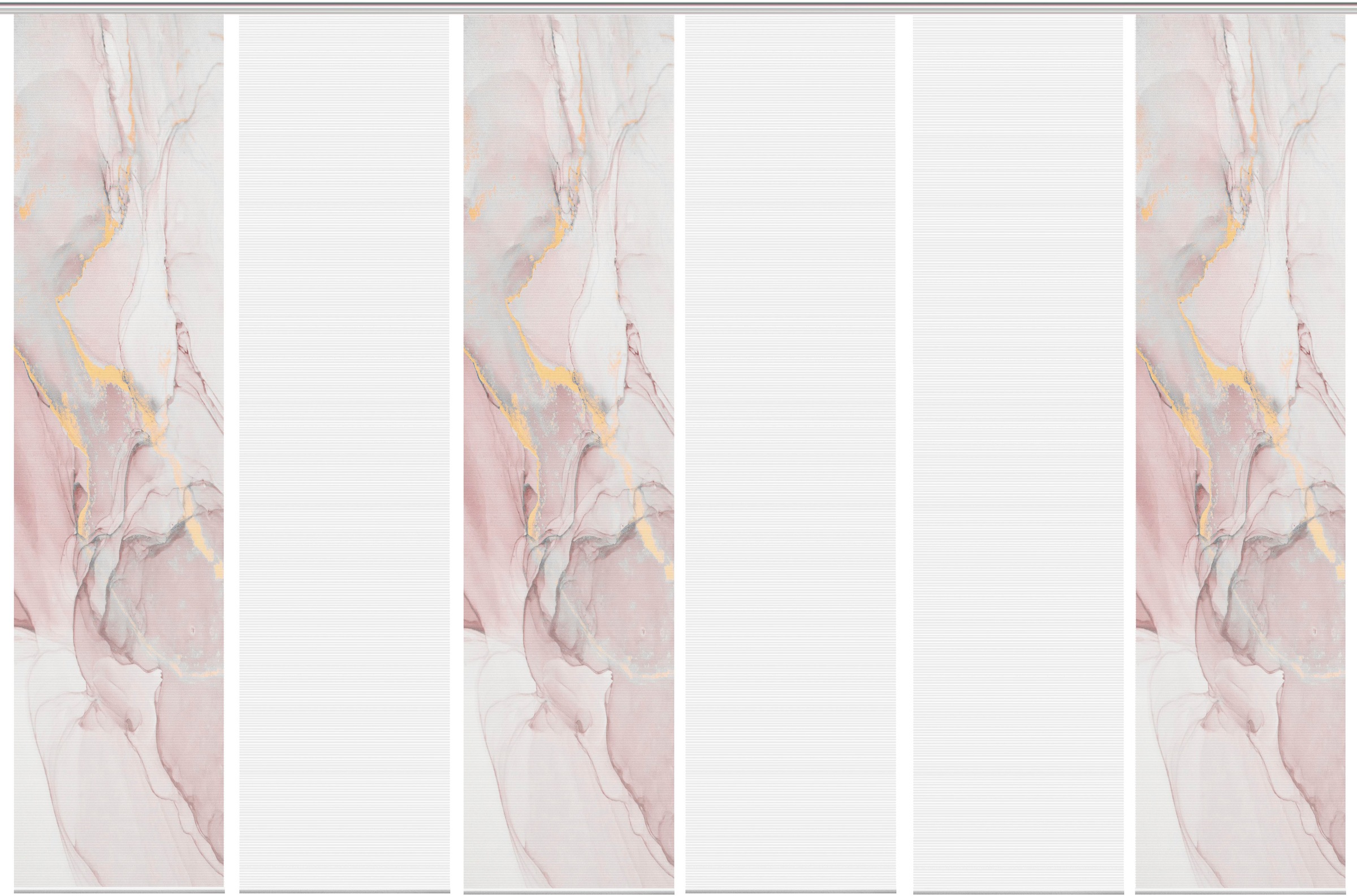 Vision S Schiebegardine "MARMOSA 6er SET" Paneelwagen 6 Stk. tlg. Bambus-Op günstig online kaufen