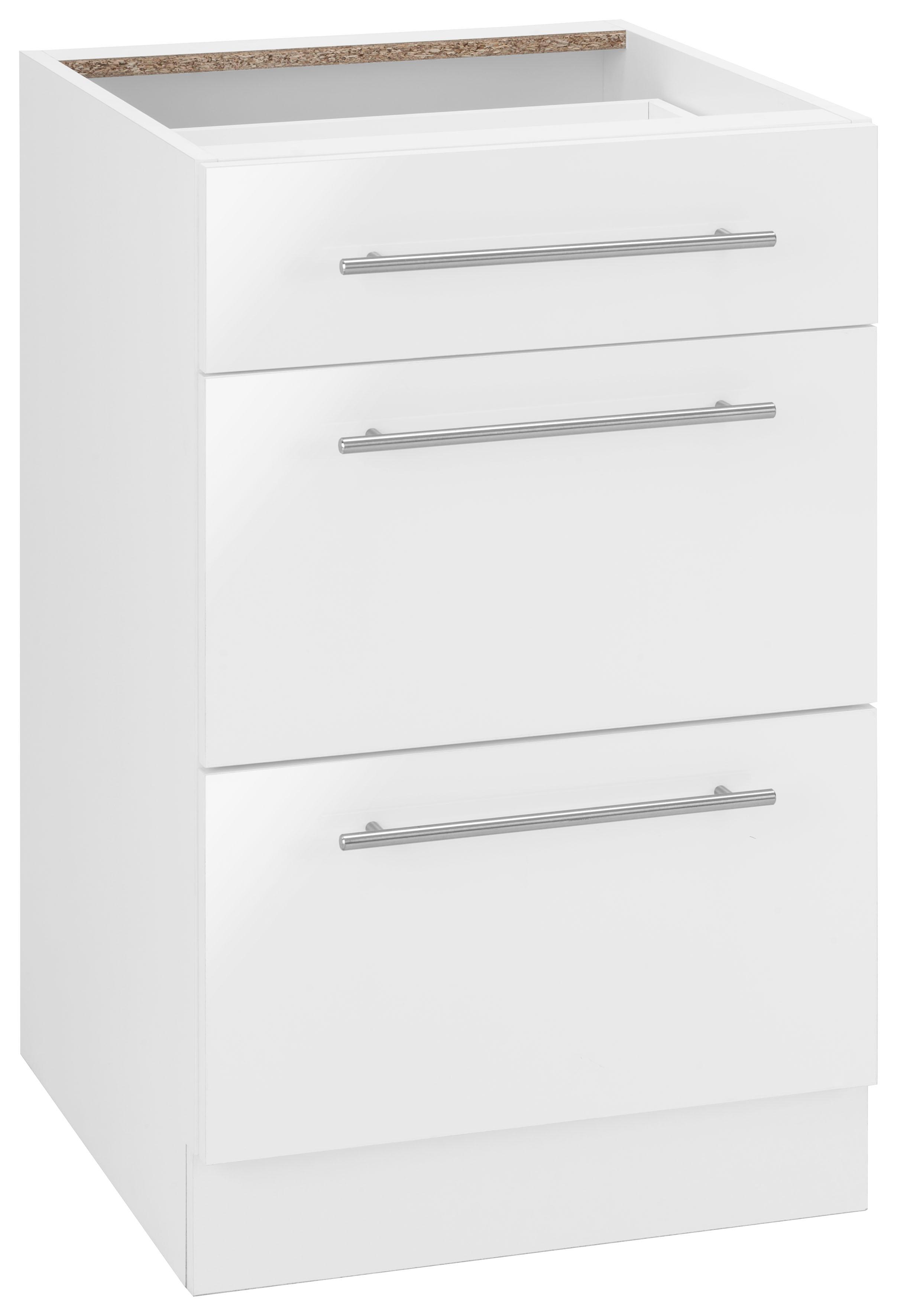 wiho Küchen 1100000002199 "Flexi2, Breite 50 cm" 1 Schubkasten, 2 Auszüge