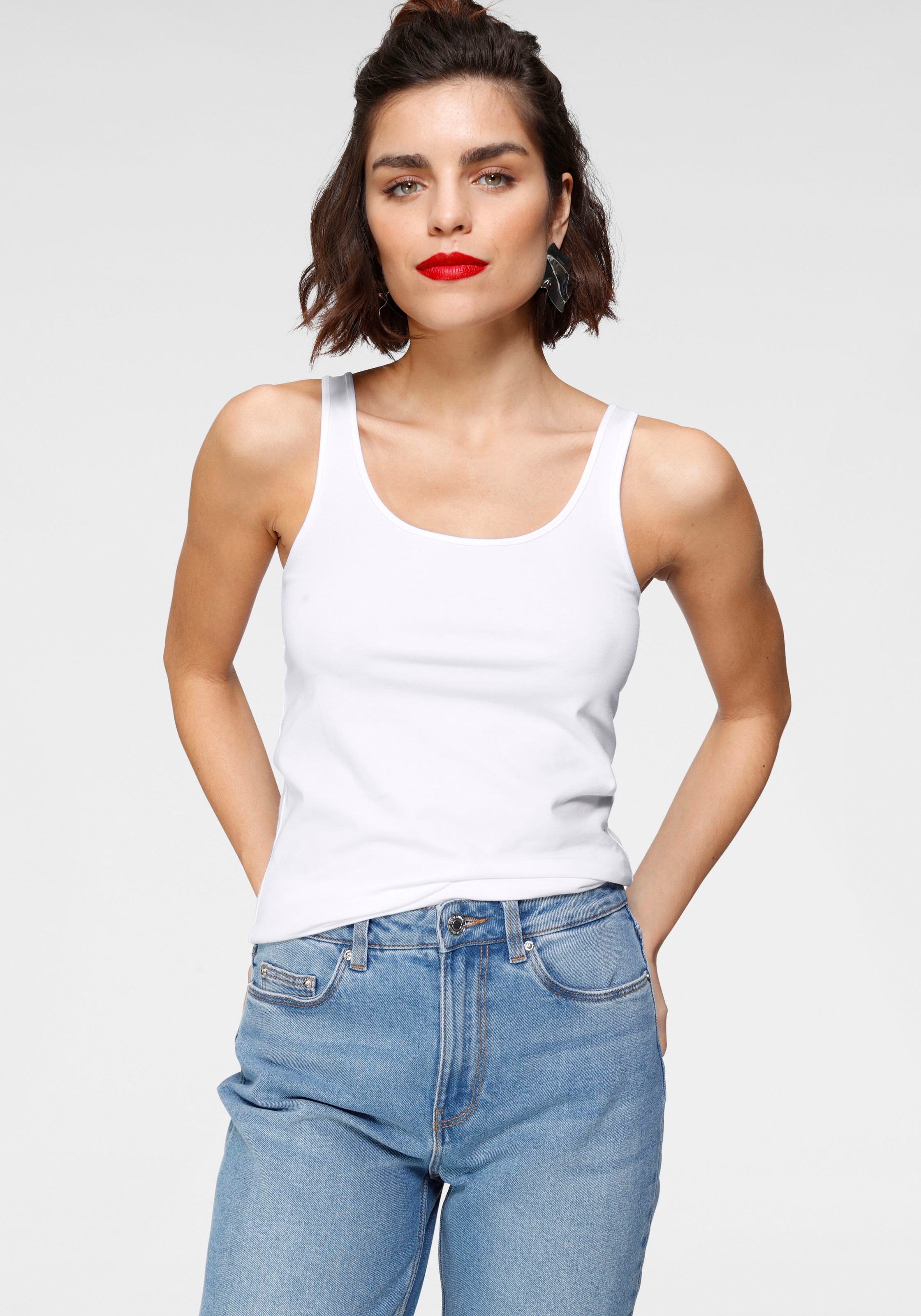 Thumbnail - Tamaris Tanktop 2er-Pack, aus Baumwollmischung - im Set