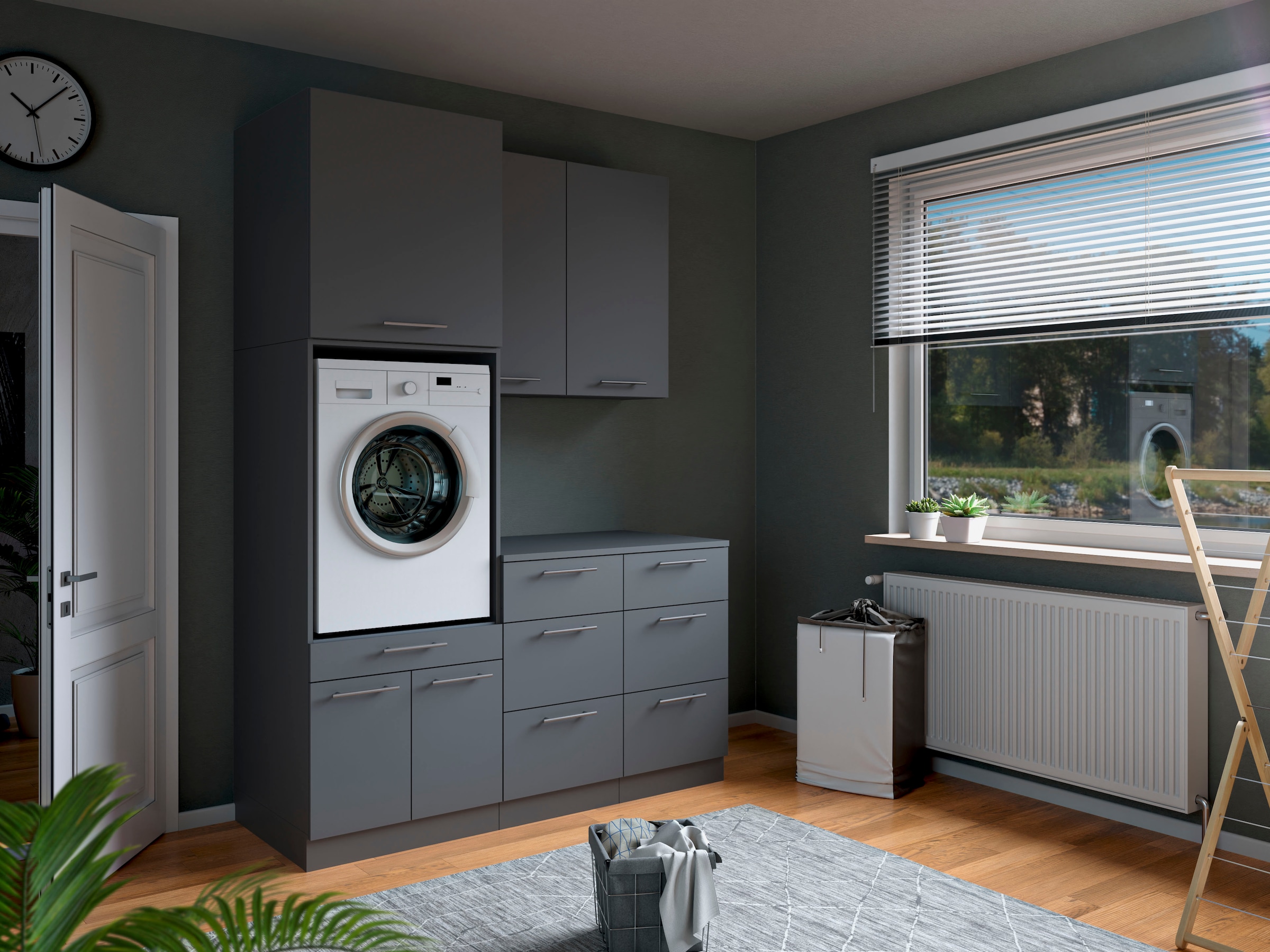 Laundreezy Mehrzweckschrank-Set »Laundreezy, 6-tlg. Mehrzweckschrank-Set B/H/T 168/238/68 cm« 6 Stk. tlg.