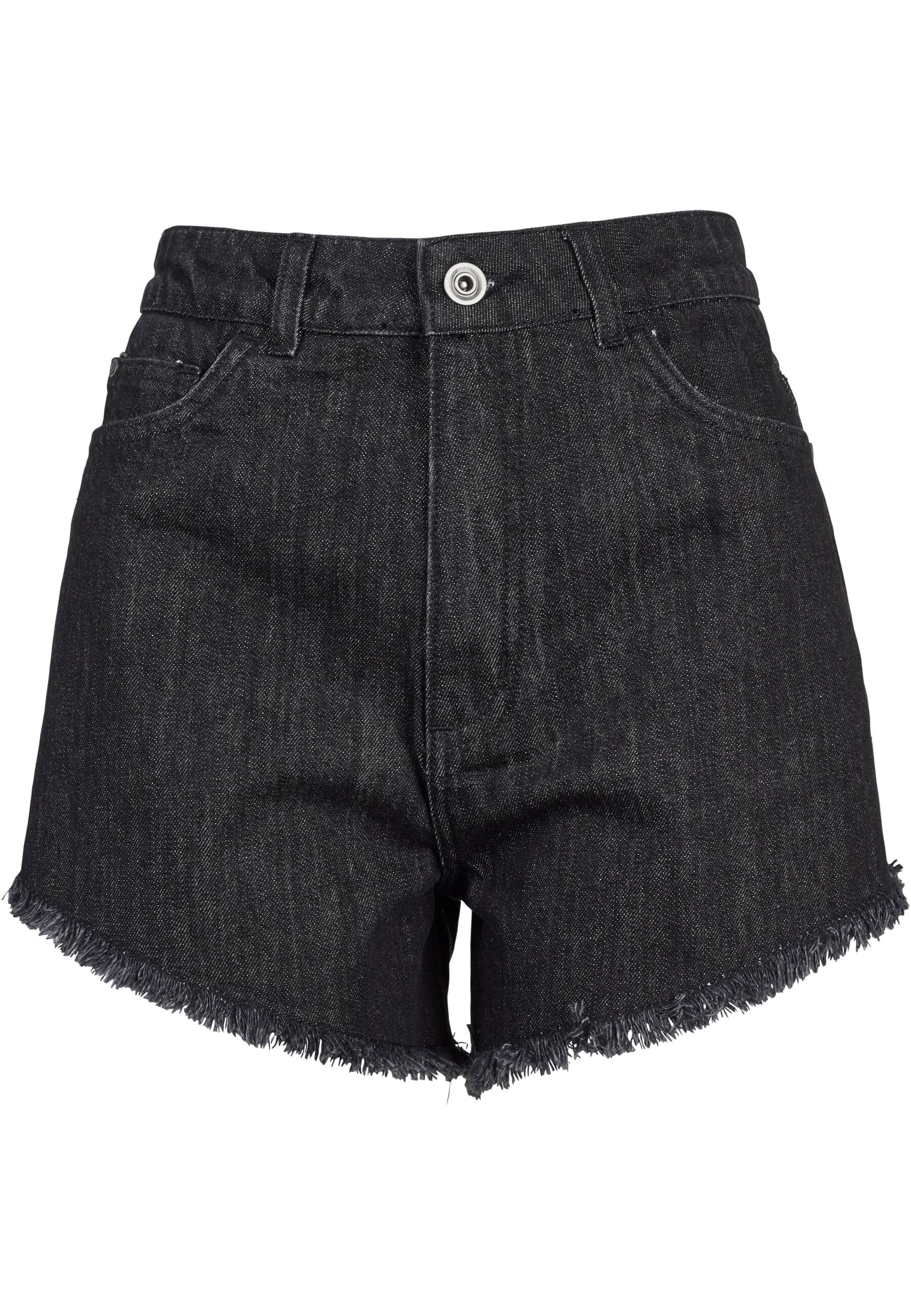 Stoffhose »Urban Classics Damen Ladies Denim Hotpants«, (1 tlg.)