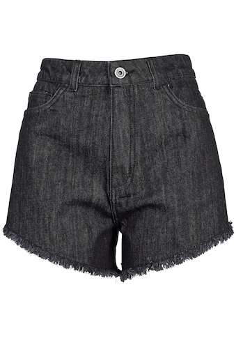 Stoffhose »Urban Classics Damen Ladies Denim Hotpants«, (1 tlg.)