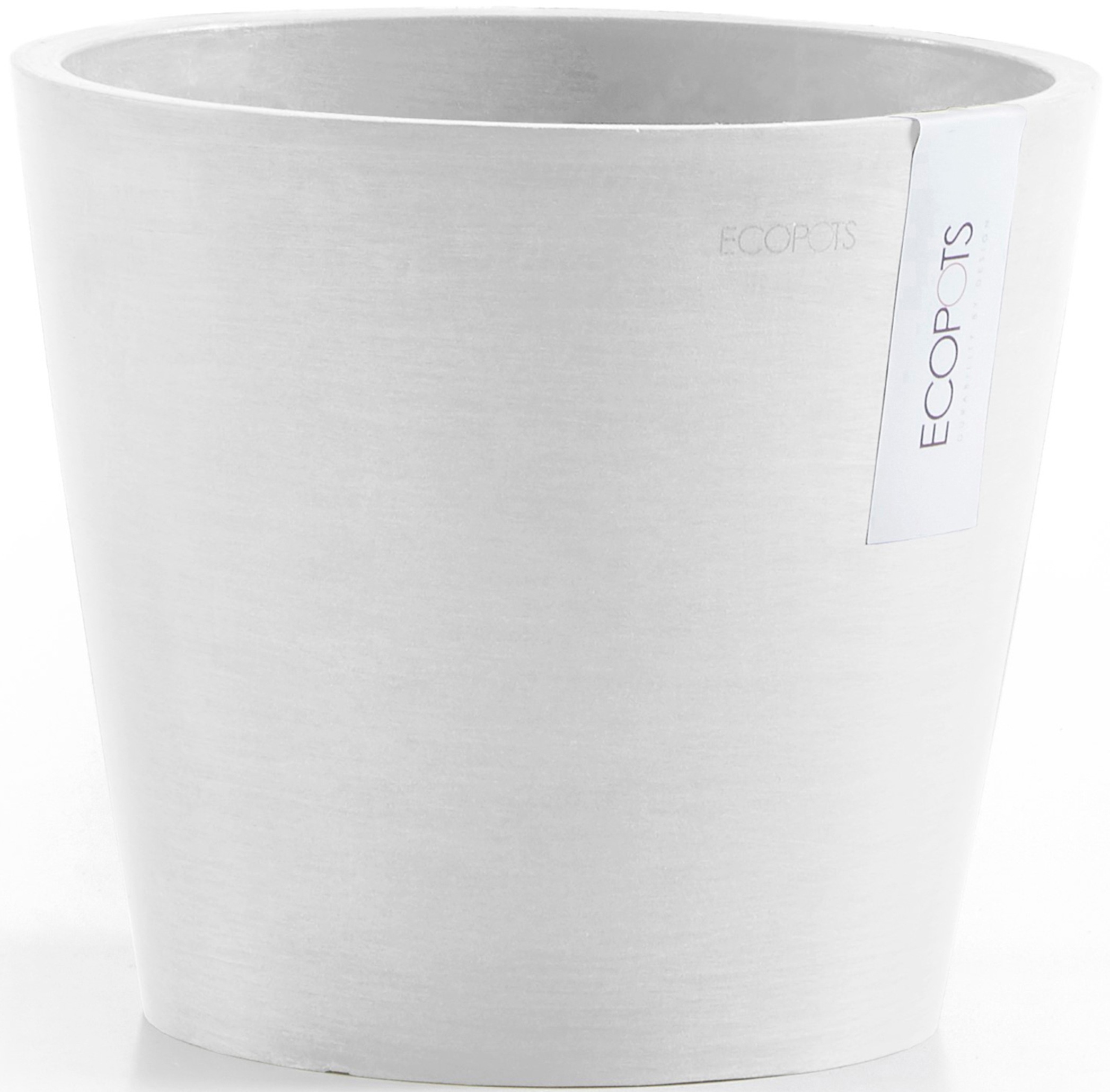 ECOPOTS Blumentopf »Amsterdam 20 Weiß«, für innen und außen: frostsicher, bruchsicher und lichtbeständig