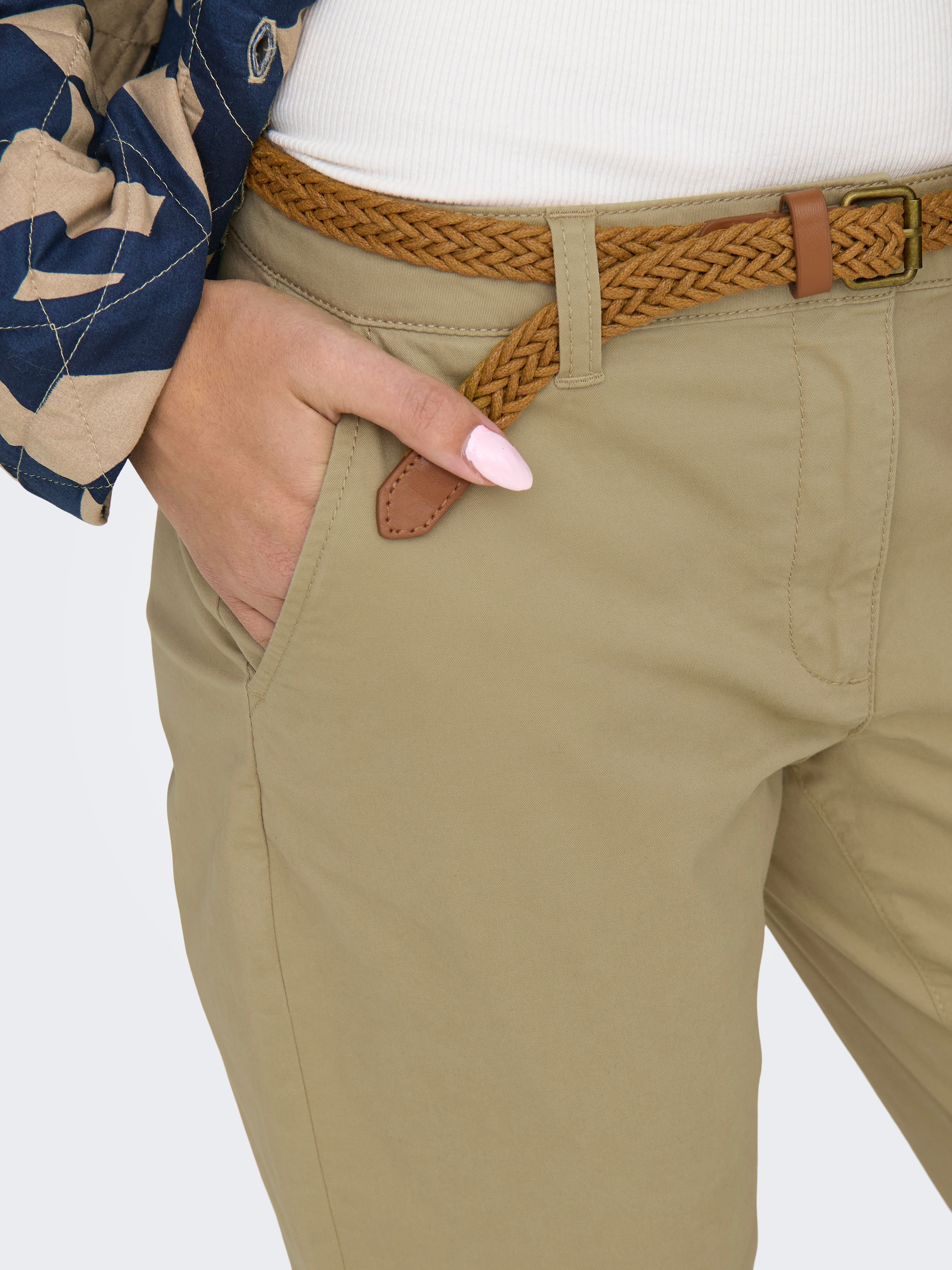 JDY Chinohose »JDYCHICAGO MW BELTED CHINO PANTS PNT DIA«