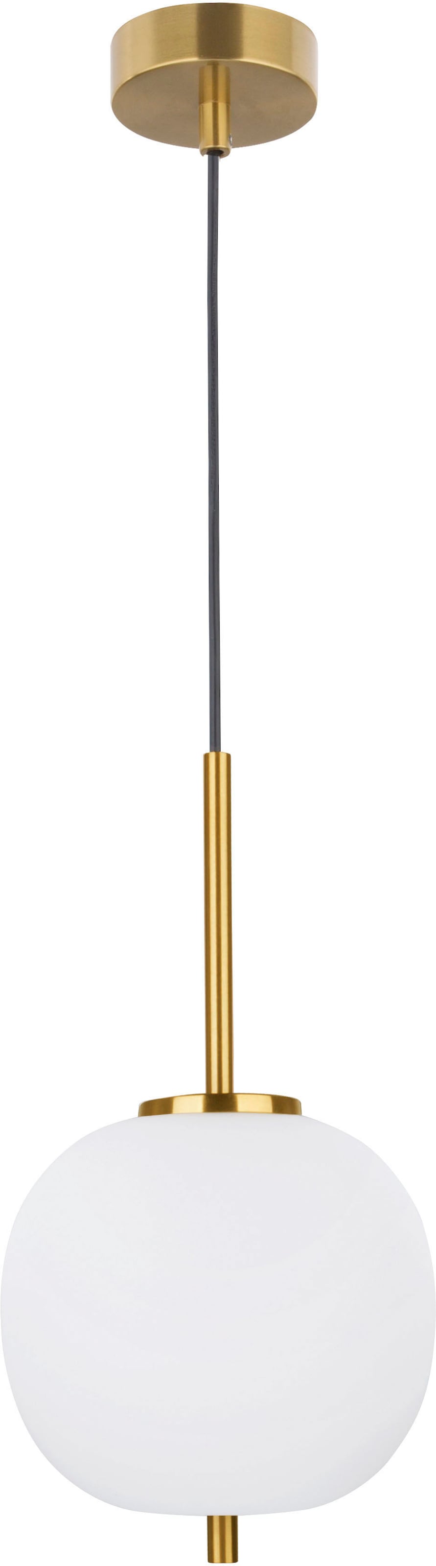 NOVA LUCE Hängeleuchten "LATO", 1, Ø 18,5cm, 1 Stk., gold, Esszimmer, Leuchten, Ohne Leuchtmittel