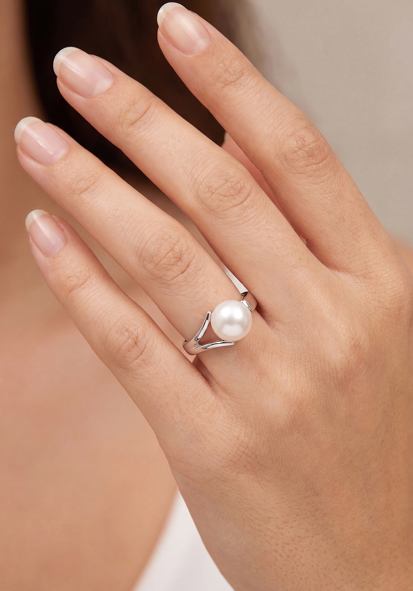 JOBO Perlenring »Ring Silberring« 925 Silber mit Perle