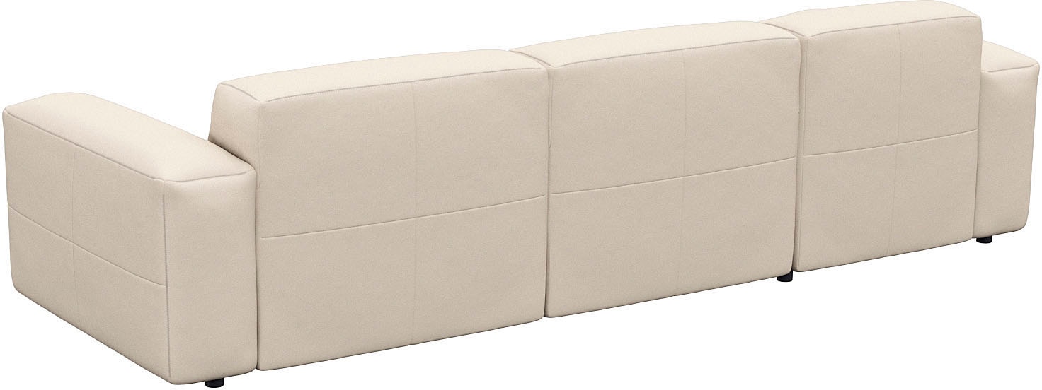FLEXLUX Ecksofa »Lucera bequem und komfortabel durch hochwertigen Sitzaufbau, L.Form«, modern & anschmiegsam, Kaltschaum, Stahl-Wellenunterfederung