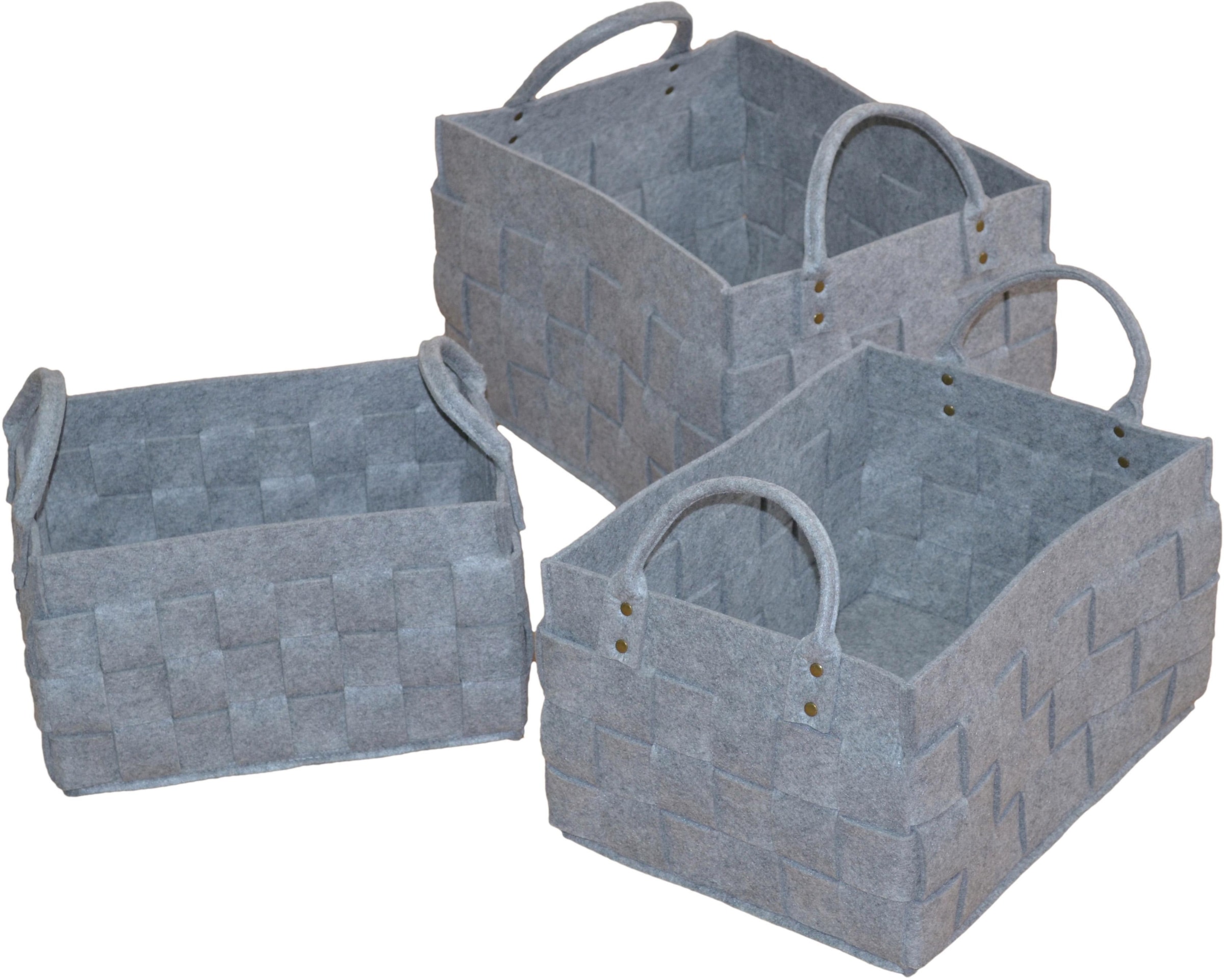 Organizer, grau, HOFMANN LIVING AND MORE, Küche, Aufbewahrungsboxen, in Filzoptik