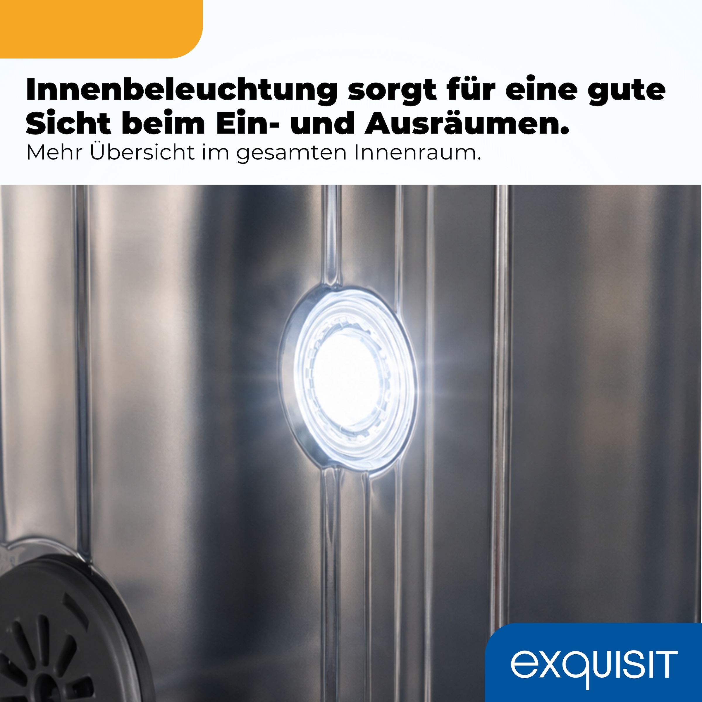 exquisit vollintegrierbarer Geschirrspüler 9311 »EGSP9311-E-450C schwarz« 9,8 l 11 tlg. Maßgedecke Mehr Komfort mit LED-Fußbodenanzeige & AquaStop