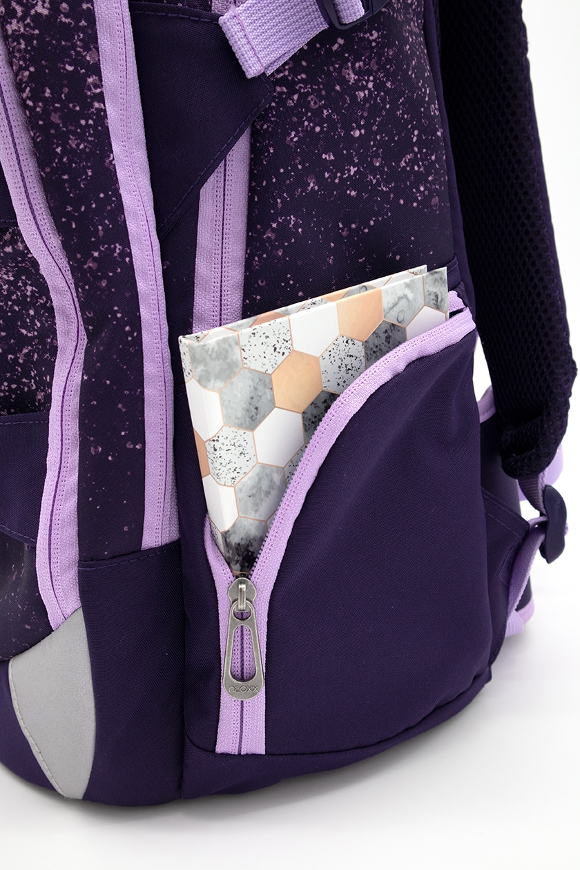 neoxx Schulrucksack »Active, Glitterally perfect«, reflektierende Details, aus  recycelten PET-Flaschen | BAUR