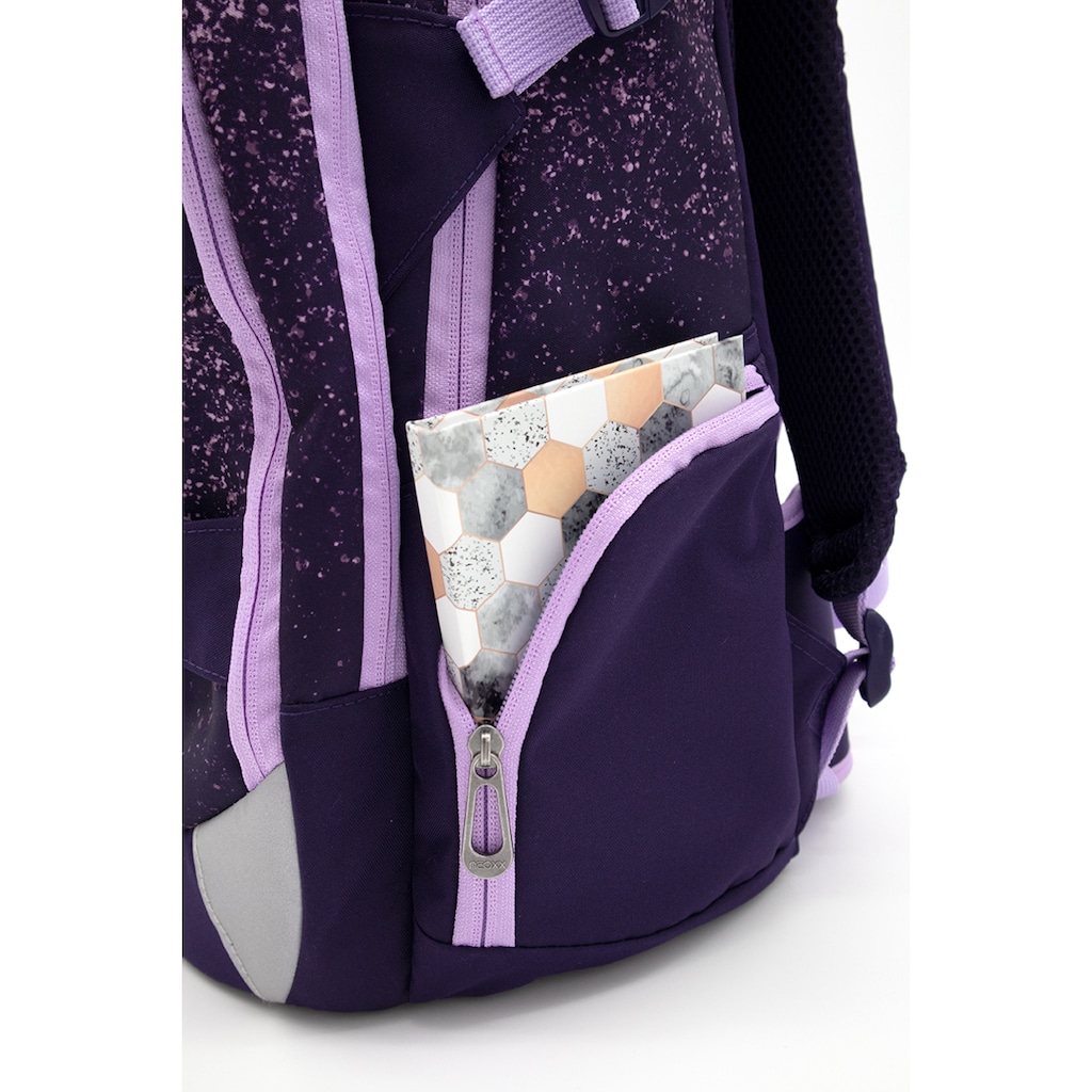 neoxx Schulrucksack »Active, Glitterally perfect«, reflektierende Details