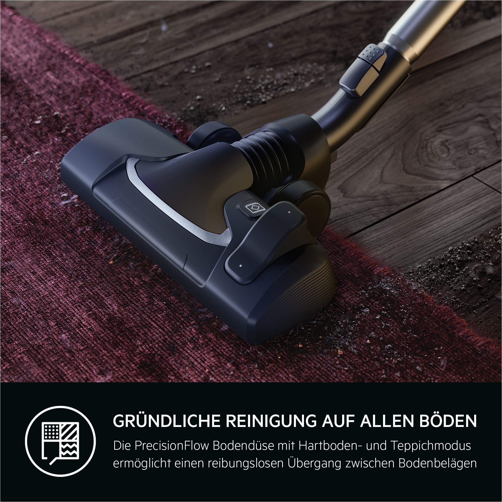 AEG Bodenstaubsauger »CLEAN 6000 (AB61C2ÖKO/AB61C1WP/AB61C2DBS) , hohe Saugleistung,« 750 W mit Beutel inkl. Zusatzdüsen