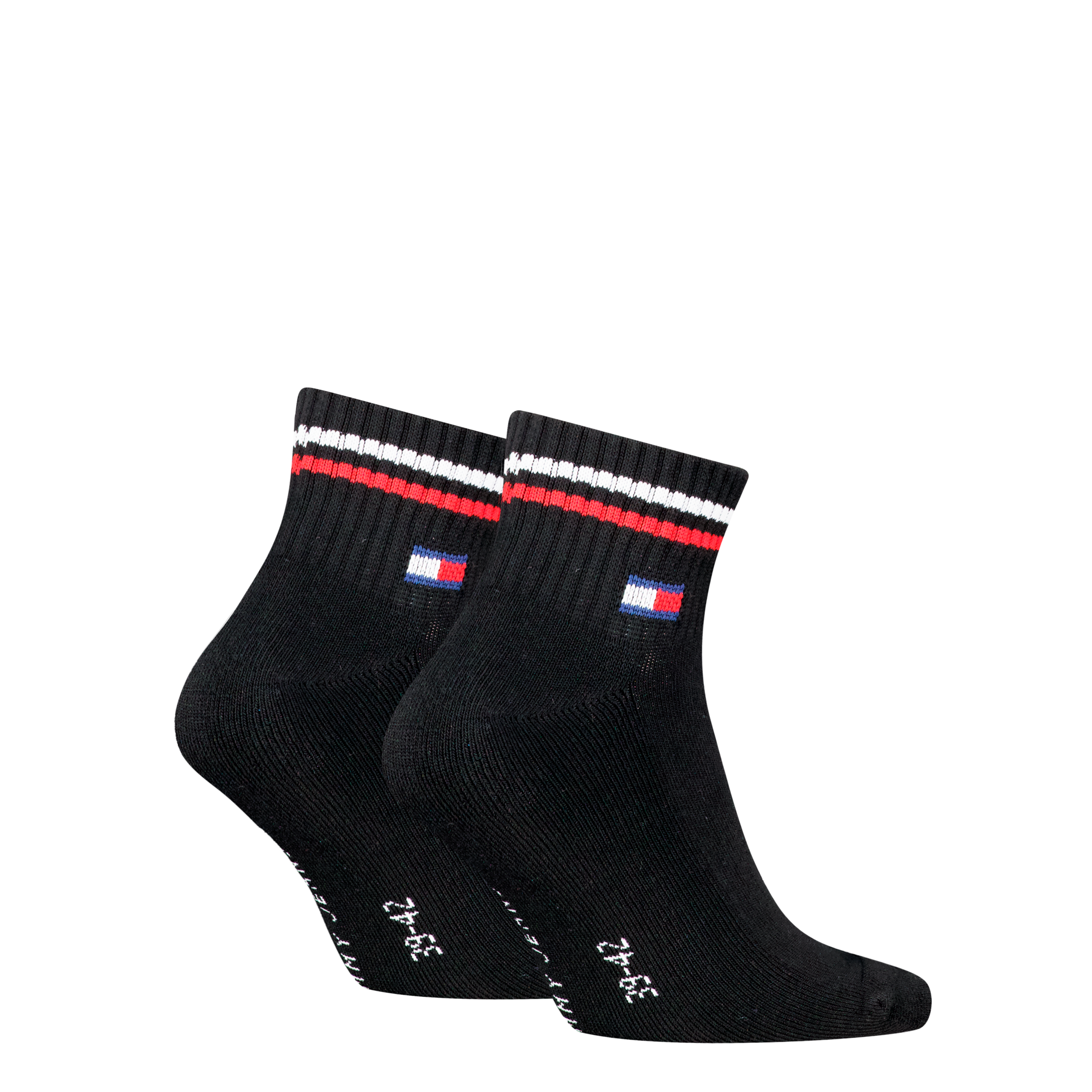 Tommy Hilfiger Kurzsocken »TH UNI TJ QUARTER 2P ICONIC«, (2 Paar), Half-Terry-Sohle für zusätzlichen Komfort