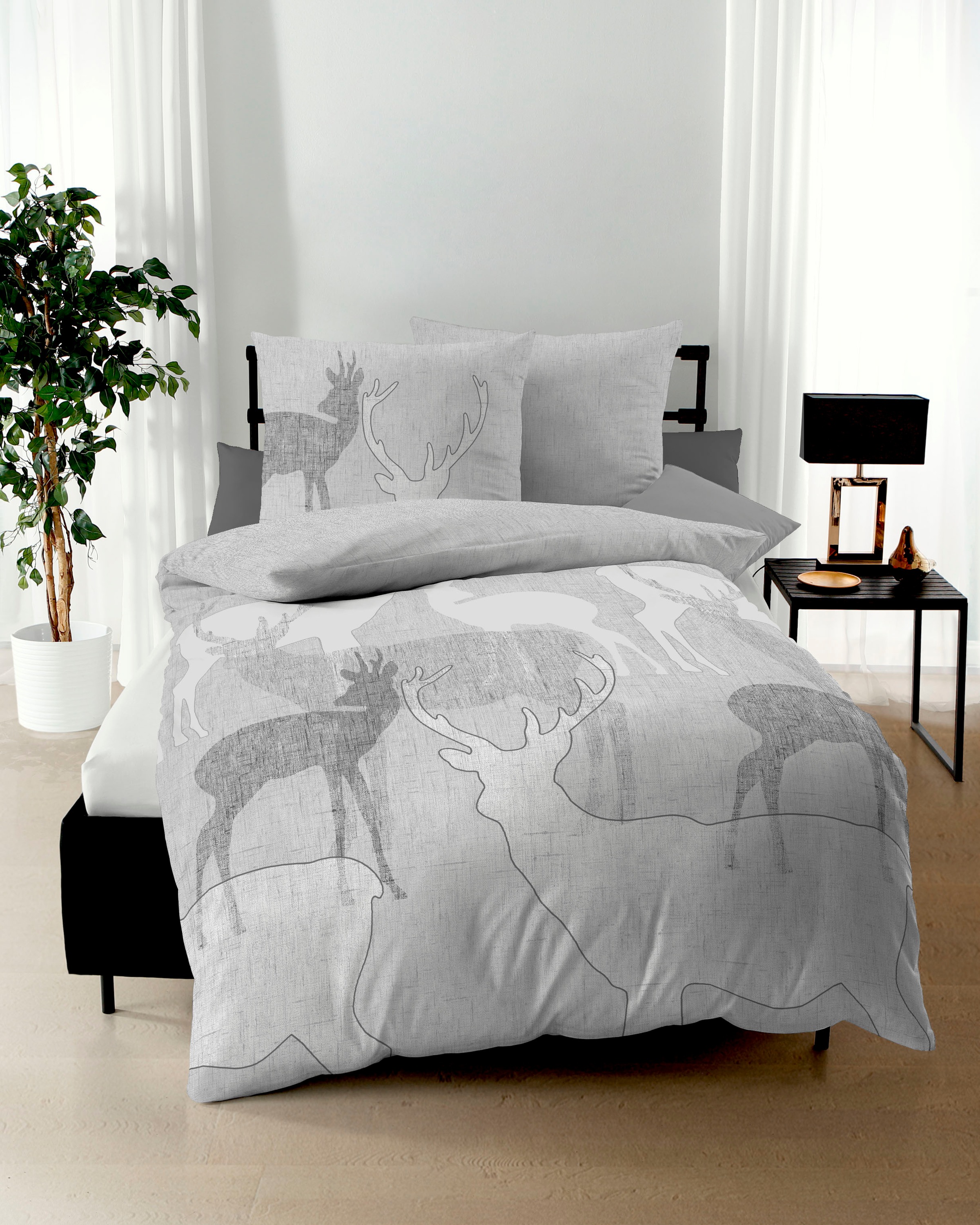 Thumbnail - Kaeppel Bettwäsche "Hirsche" 2 Stk. mit Hirschen